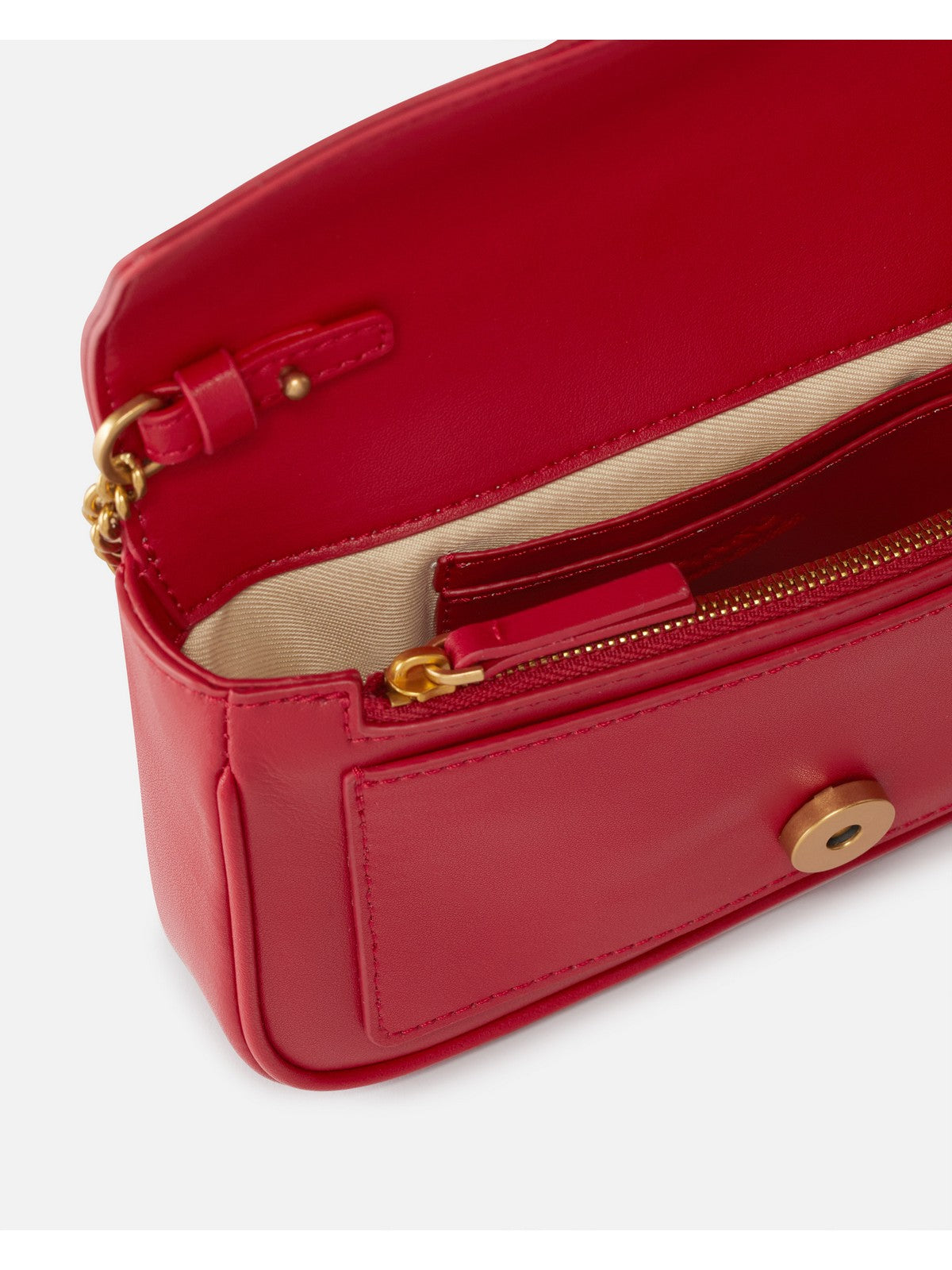 PINKO Borsa Donna Love One Pocket C Vitello Seta 100061-A0F1 R30Q Rosso gioboutiqueweb