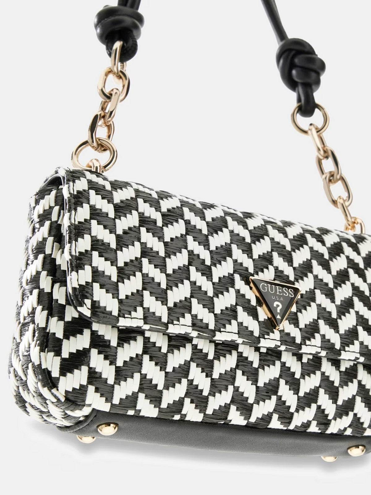 GUESS Borsa Donna TESSI FLAP SHOULDER BAG HWWG76 91190 BML BLACK MULTI