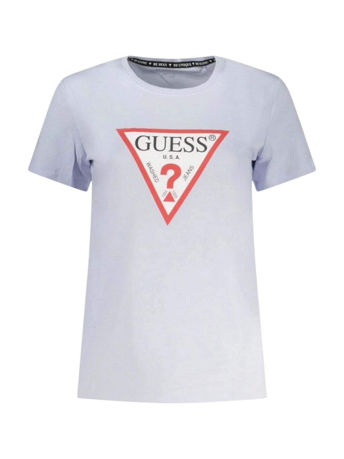 GUESS T-shirt Donna SS CN ORIGINAL TEE W1YI1B I3Z14 G7S1 AIRWAY BLUE