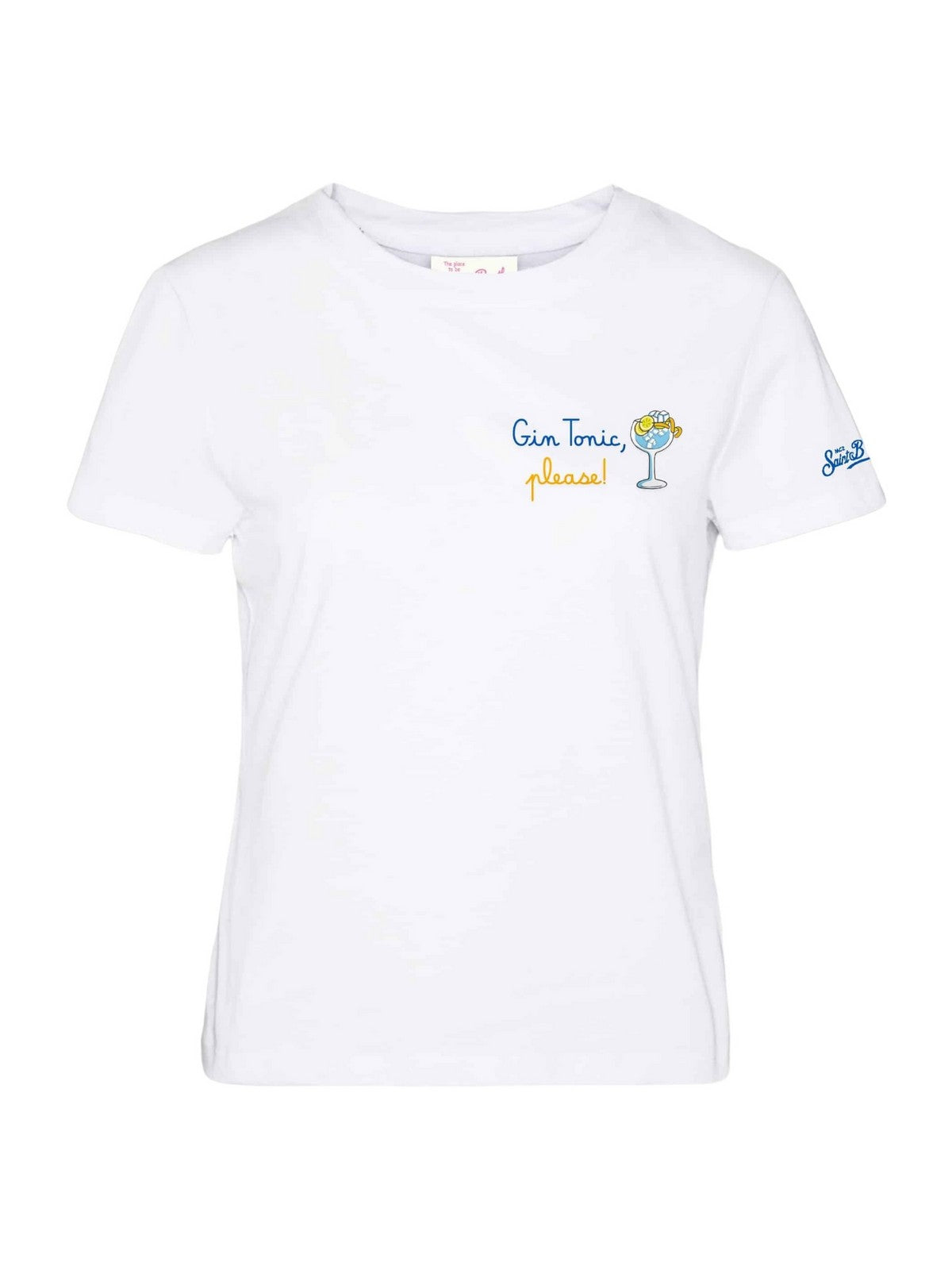 Mc2 Saint Barth T-shirt and Pole Woman Emilie 05718F White