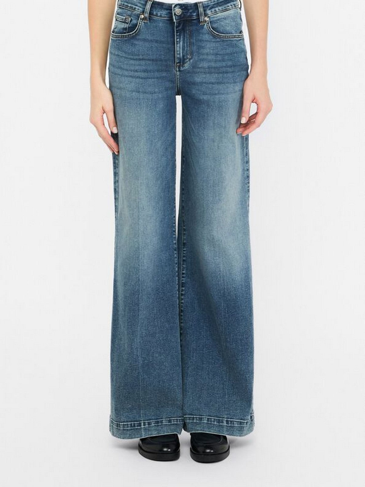 LIU JO BLUE DENIM Jeans Donna UF5068DS615 78917 Den.Blu vintag.dirty