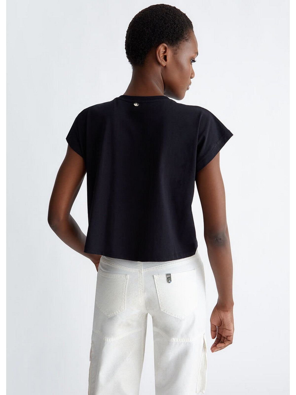LIU JO BLACK T-Shirt e Polo Donna CA4444J5003 N9196 Nero