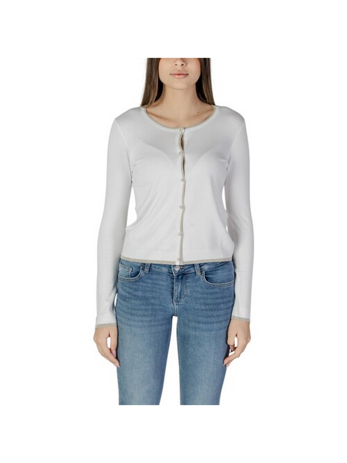 LIU JO WHITE Cardigan Donna WXX056MS49I 10701 Bianco gioboutiqueweb