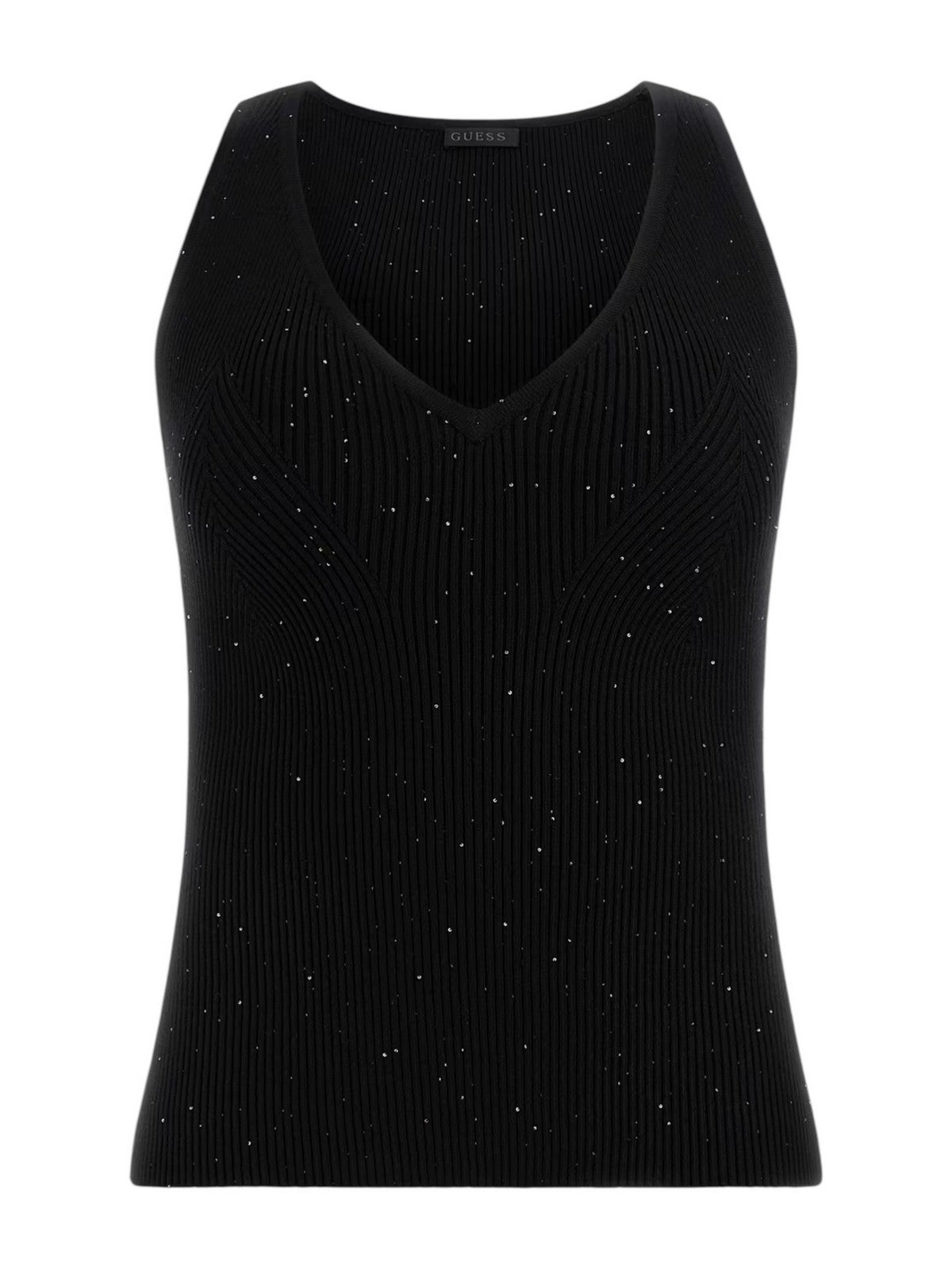 GUESS Canotta Donna EDEN TANK TOP SWTR W5RR18 Z34O0 JBLK Nero gioboutiqueweb