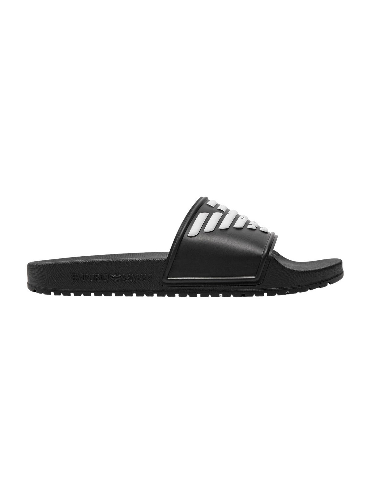 EMPORIO ARMANI Ciabatta Uomo XVPS08 XN747 A120 Nero gioboutiqueweb