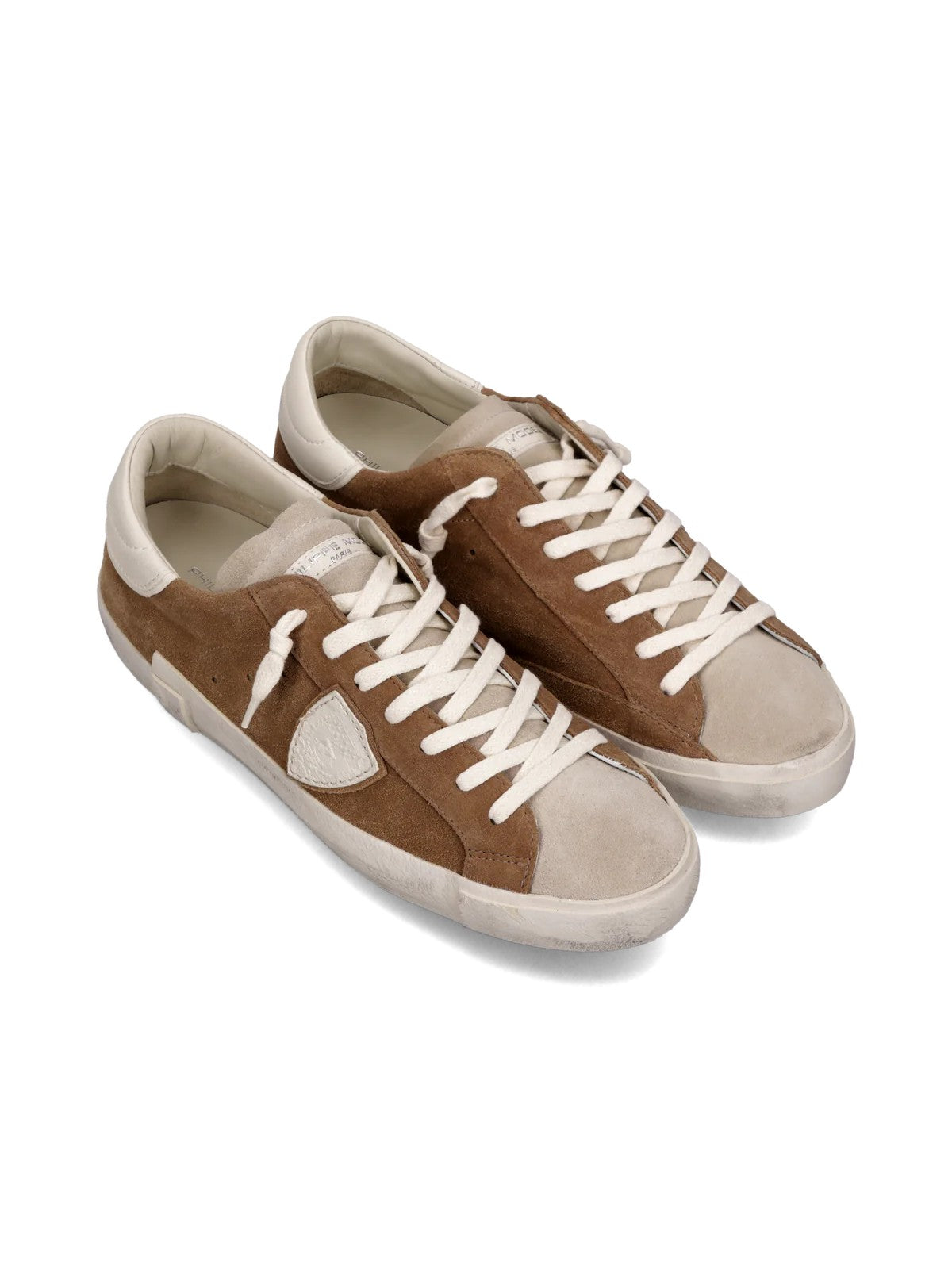 PHILIPPE MODEL Sneaker Uomo Prsx Low Man PRLU XS11 Marrone gioboutiqueweb