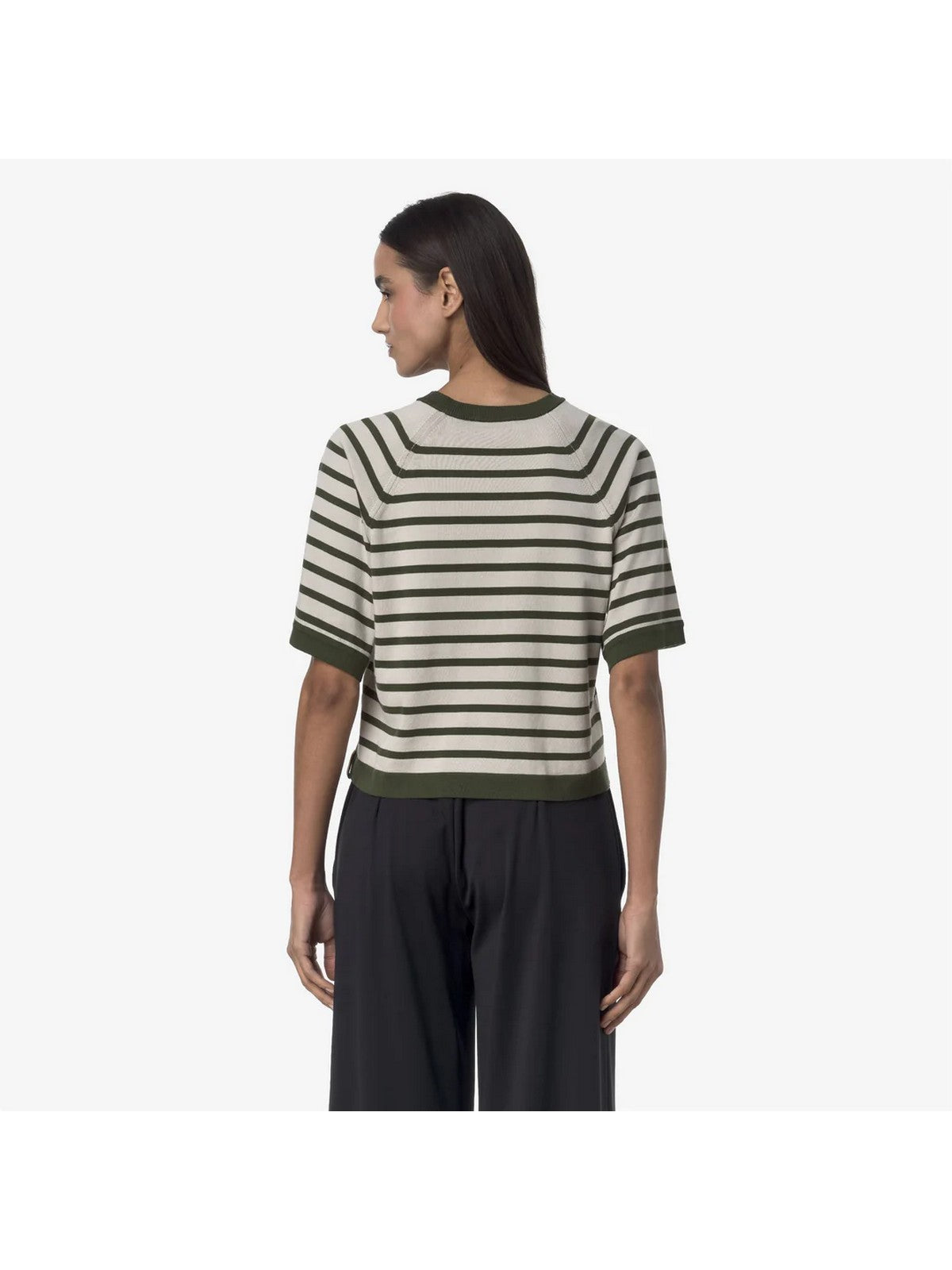 K-WAY Maglia Donna MAROL STRIPES K2135MW B0E Beige gioboutiqueweb