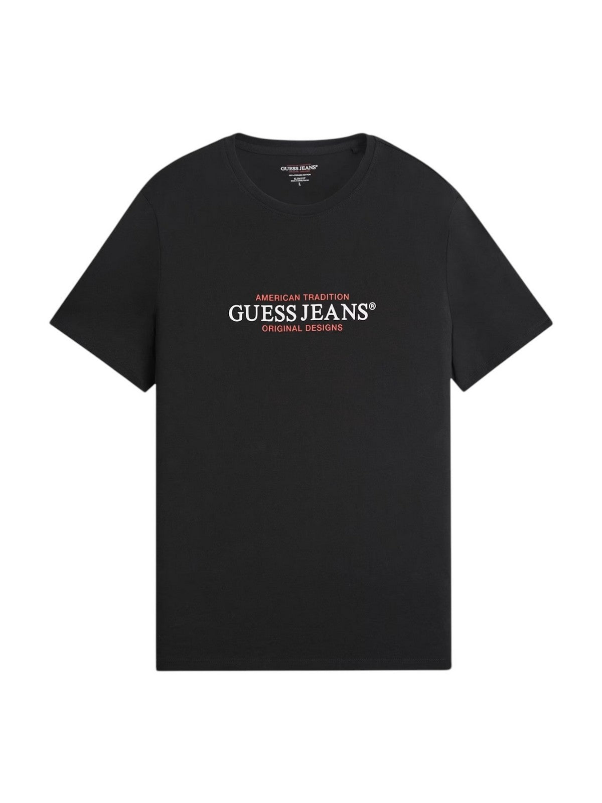 GUESS T-shirt Uomo GJ SS CN REG AMERICAN TRAD TEE M4YI42 K8FQ4 JBLK Jet Black A996