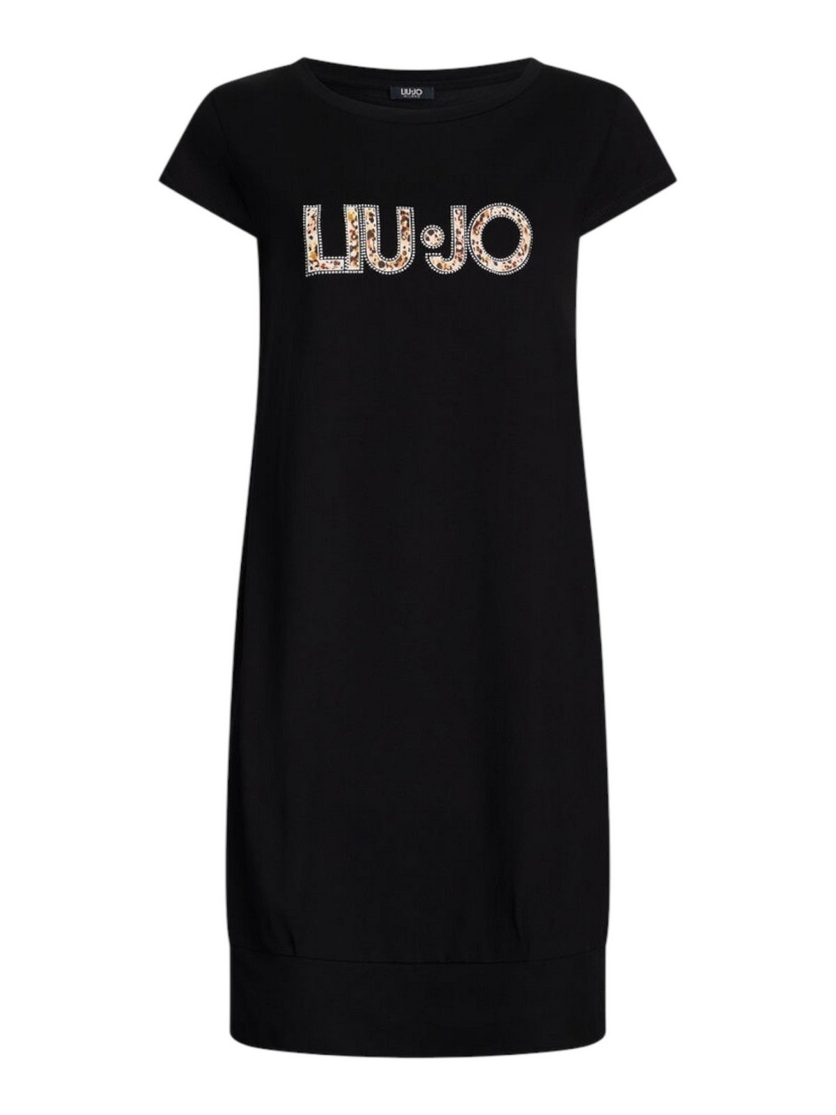 LIU JO BEACHWEAR Abito Donna VA5194JS003 M9330 Nero/anim.rouge gioboutiqueweb