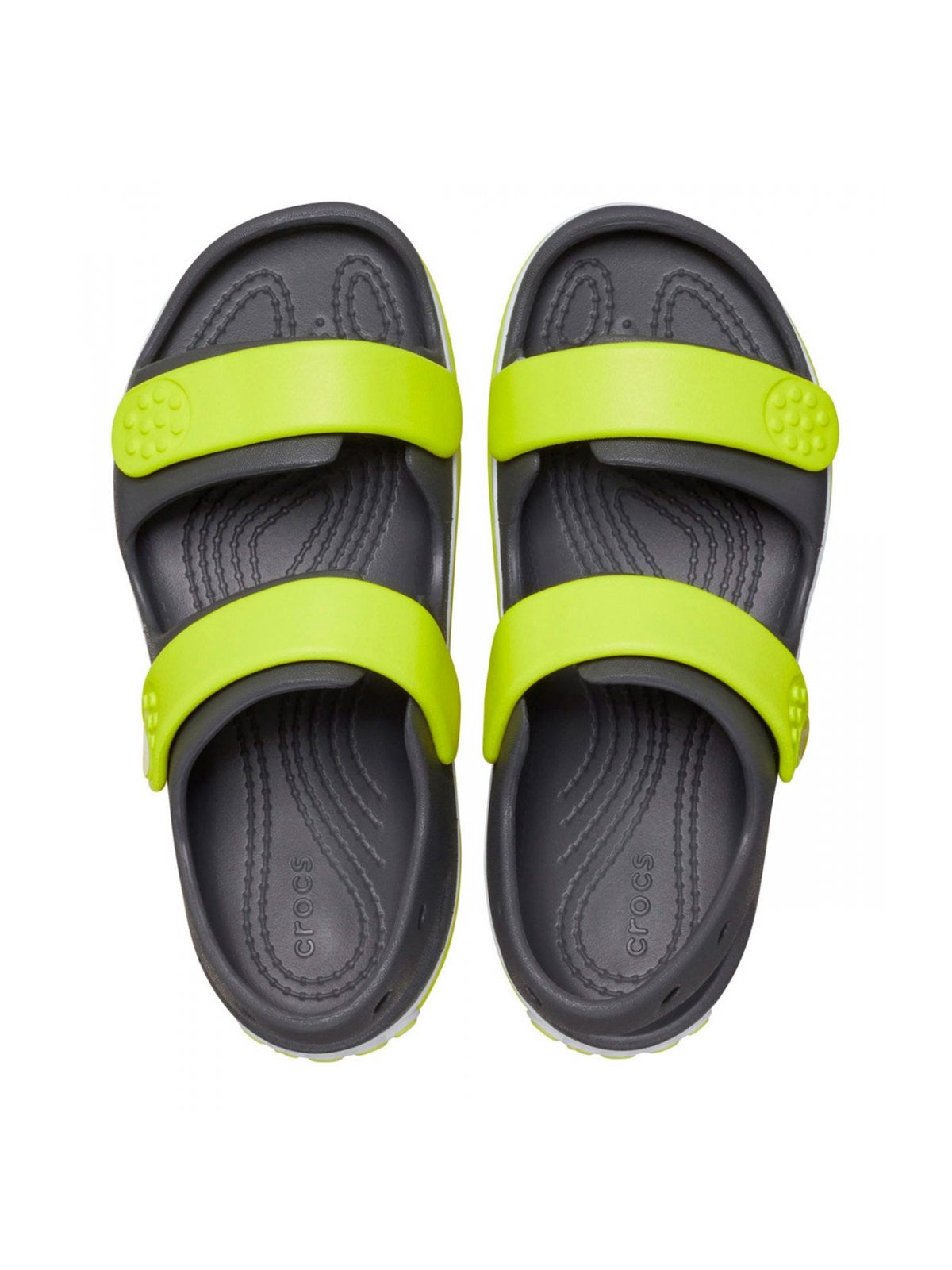 CROCS Sandalo Bamnini e ragazzi Crocband Cruiser Sandal T 209424 1NJ SLATE GREY/ ACIDITY gioboutiqueweb