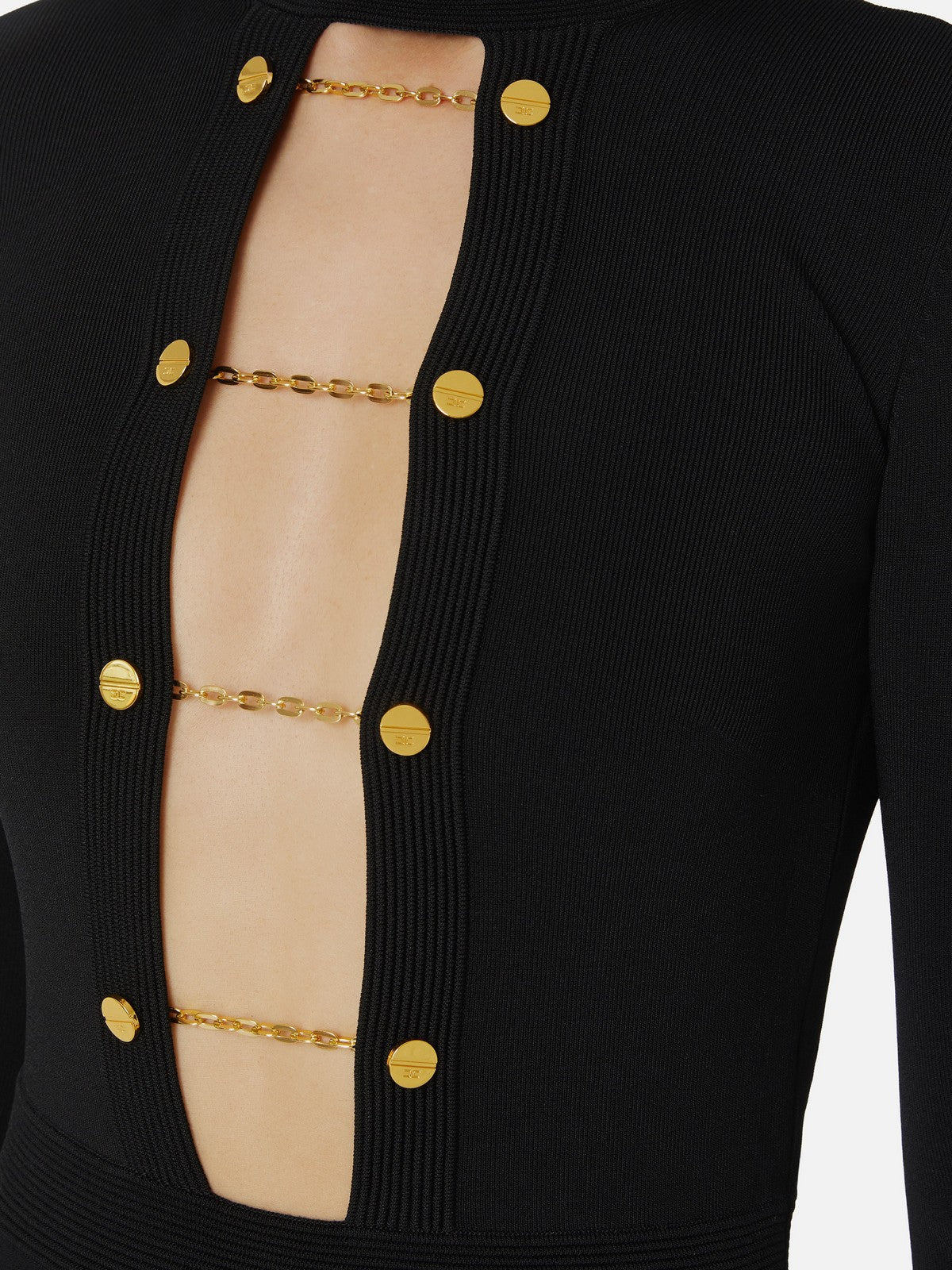 ELISABETTA FRANCHI Abito Donna AM29S57E2 110 Nero gioboutiqueweb