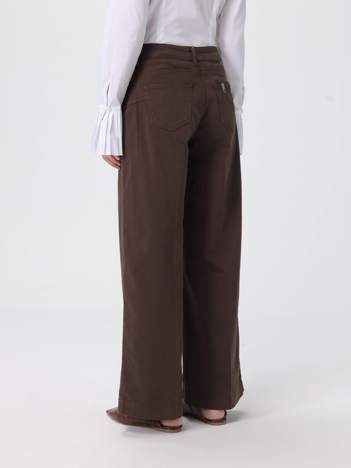 LIU JO WHITE Pantalone Donna MF5406T8191 90915 CIOCCOLATO