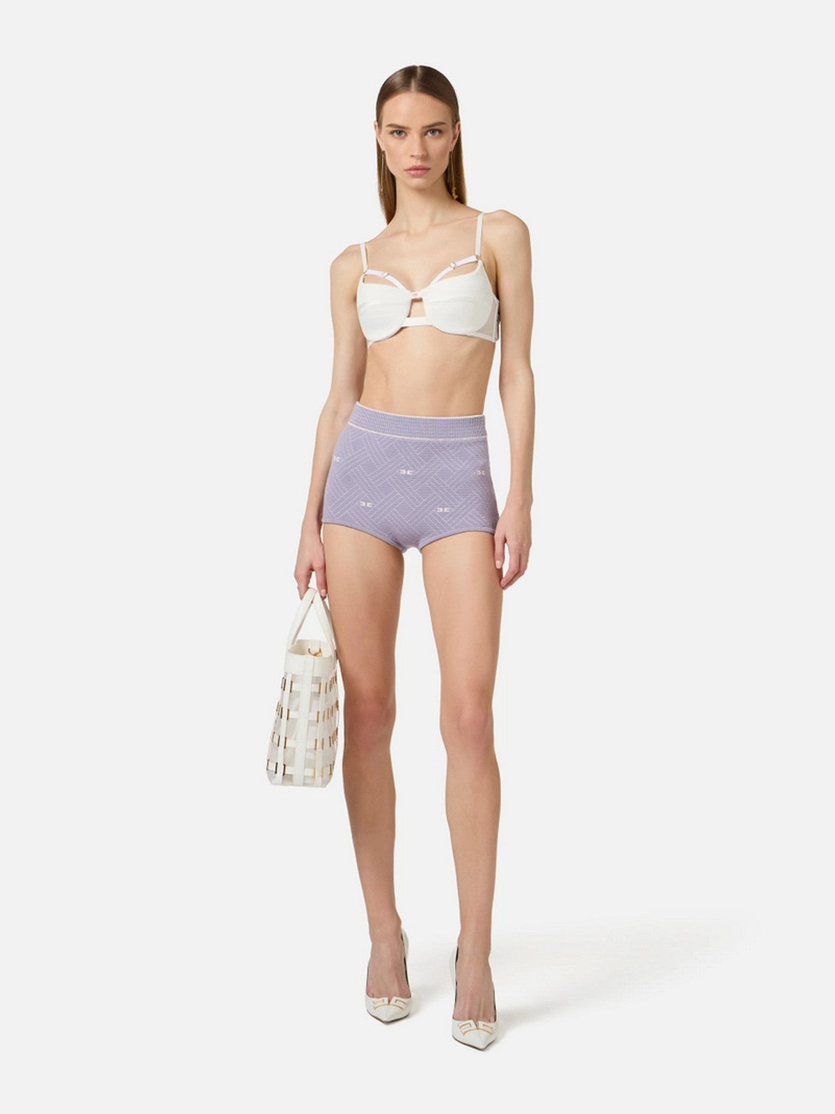 ELISABETTA FRANCHI Top Donna RG01262E2 360 Avorio