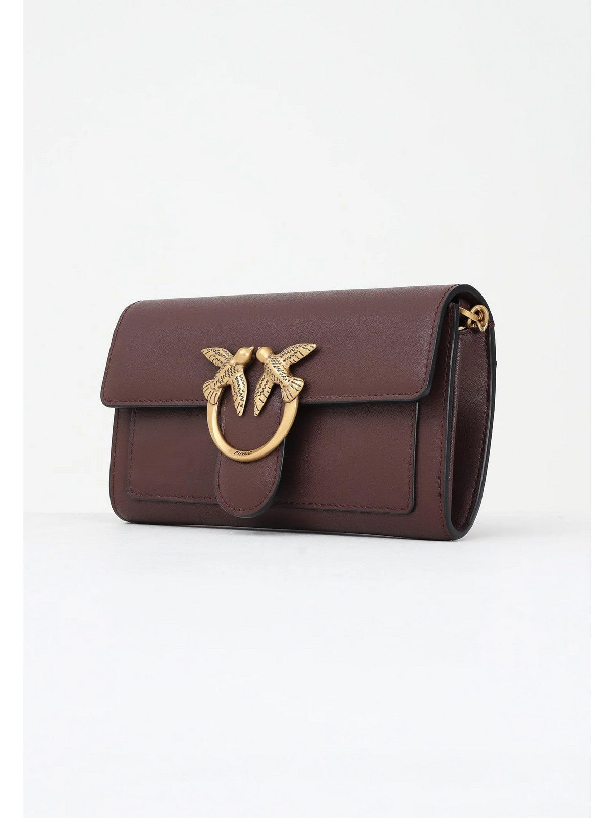 PINKO Borsa Donna LOVE ONE WALLET C 100062-A0F1 L86Q CIOCC. AMARO-ANTIQUE GOLD gioboutiqueweb