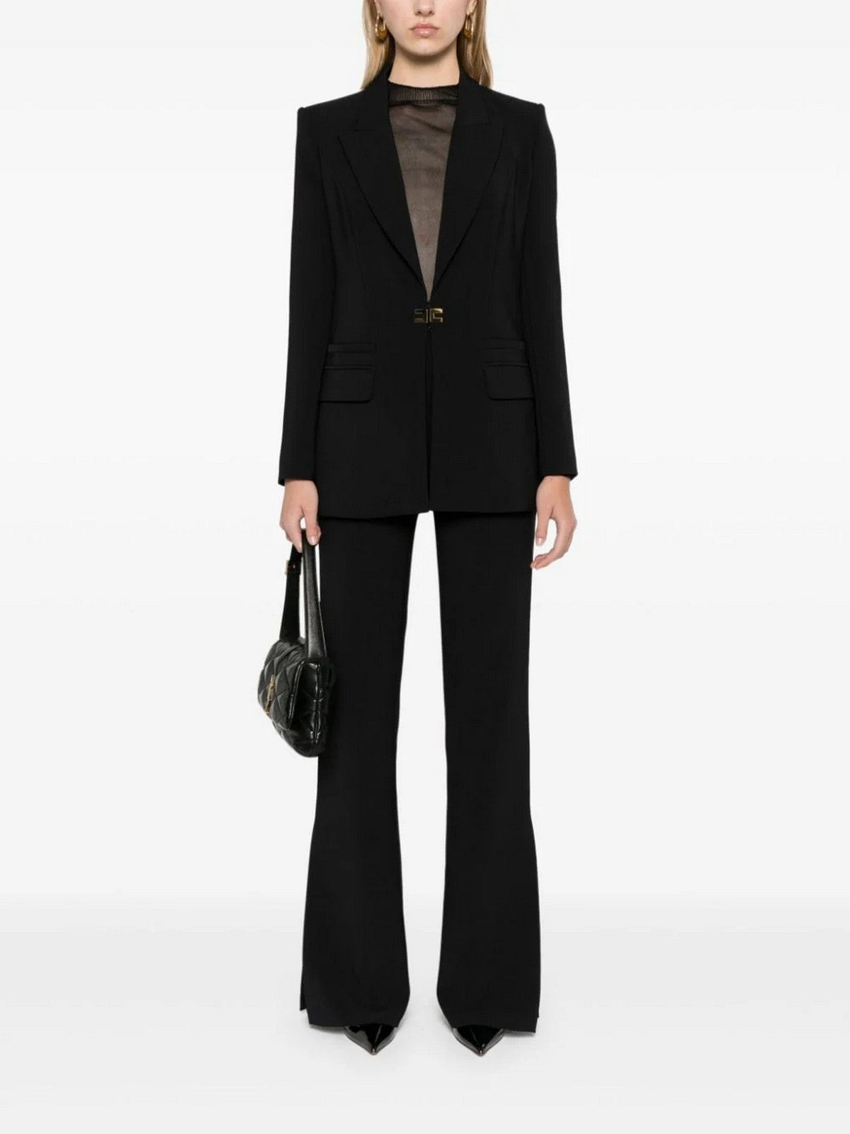 ELISABETTA FRANCHI Giacca Donna TP00146E2 110 Nero gioboutiqueweb