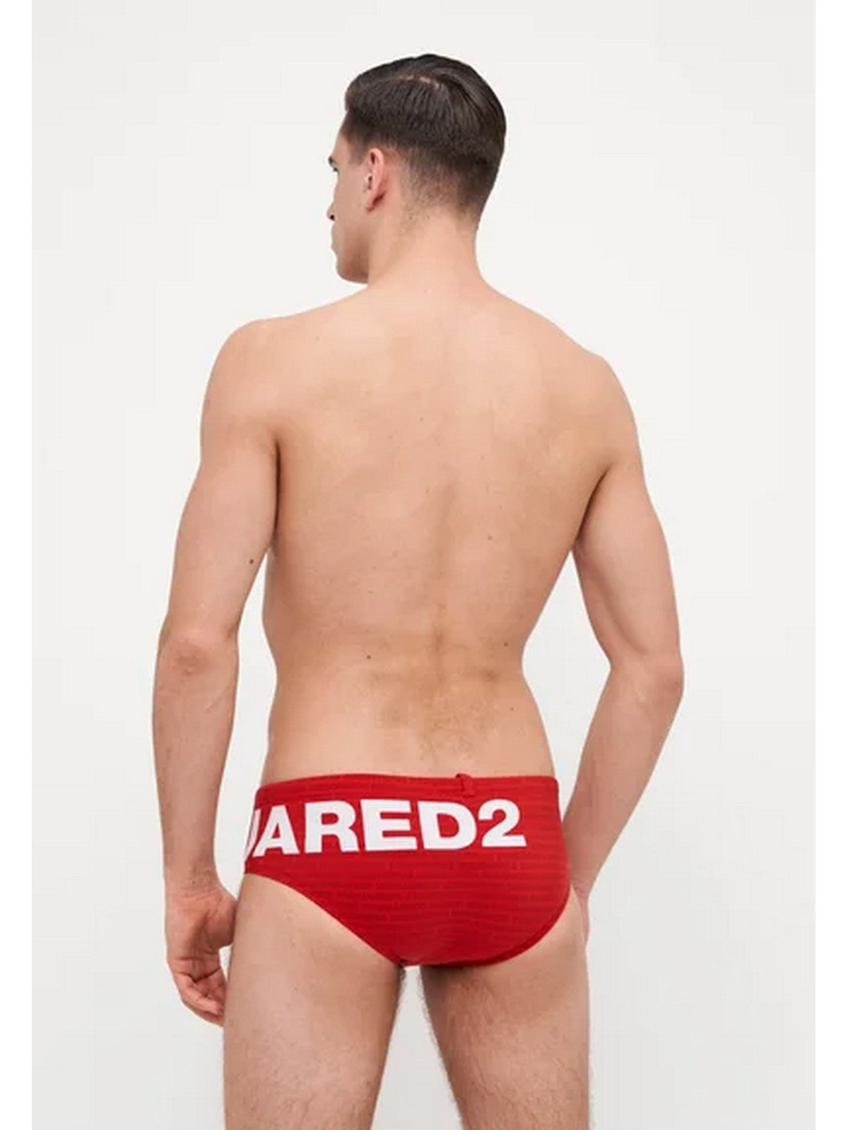 DSQUARED2 Costume da bagno Uomo D7B2E5940 613 RED/WHITE gioboutiqueweb