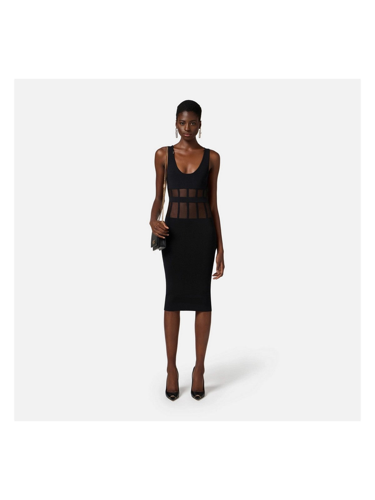 ELISABETTA FRANCHI Abito Donna AM65S51E2-110 Nero gioboutiqueweb