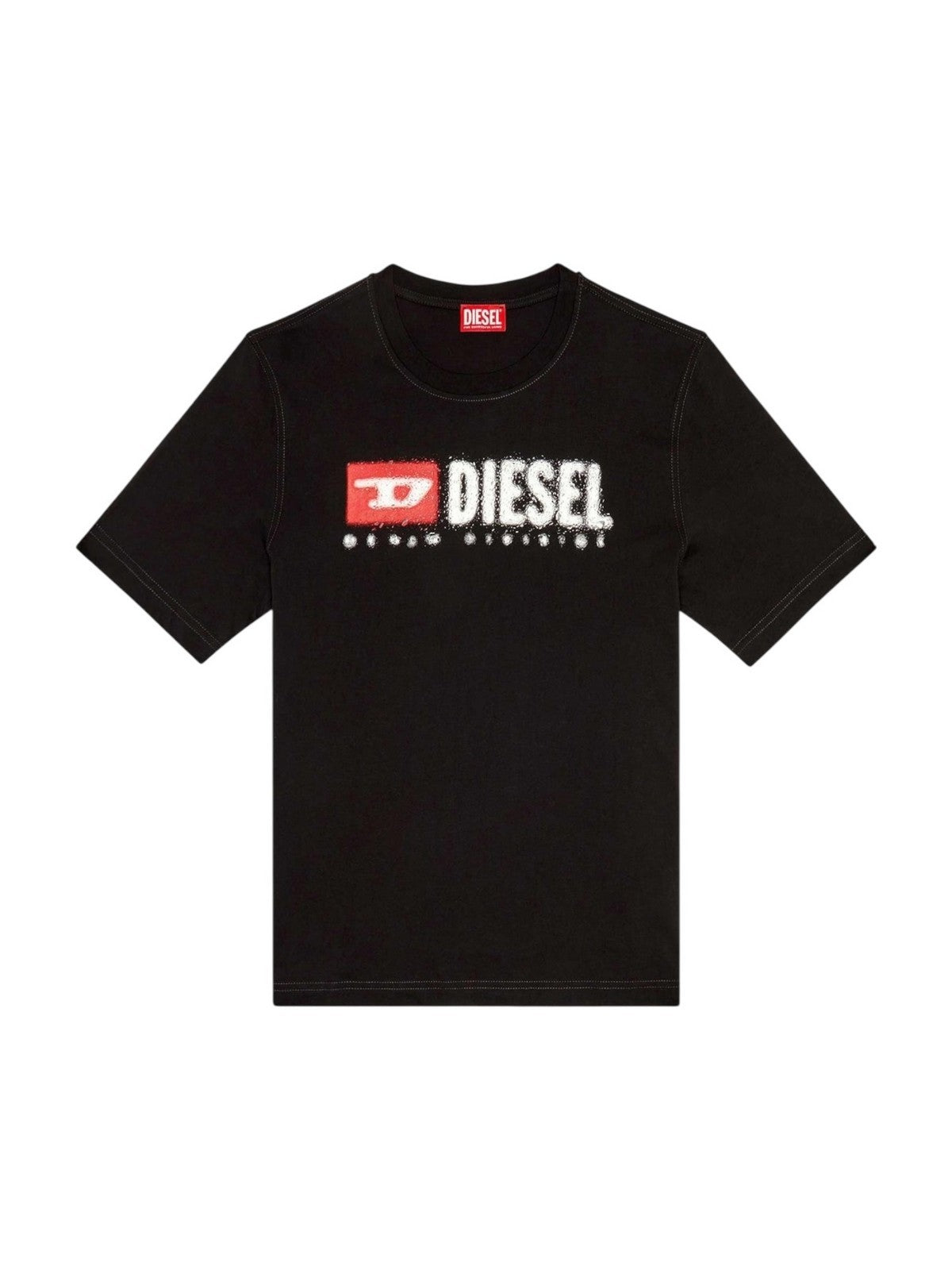 Diesel t-shirt children and teenagers j02475 00yi9 k900 black