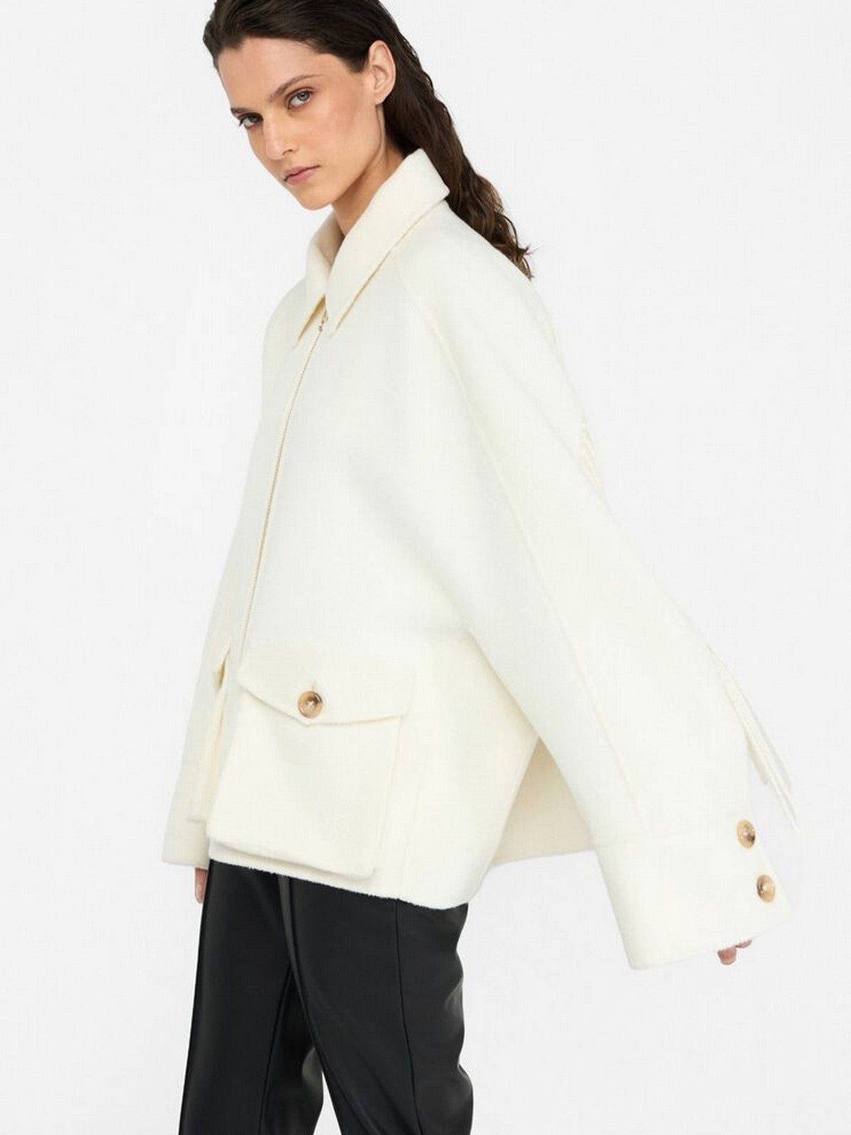 LIU JO BLACK Cappotto Donna CF5059T4627 10608 WHITE BUTTER