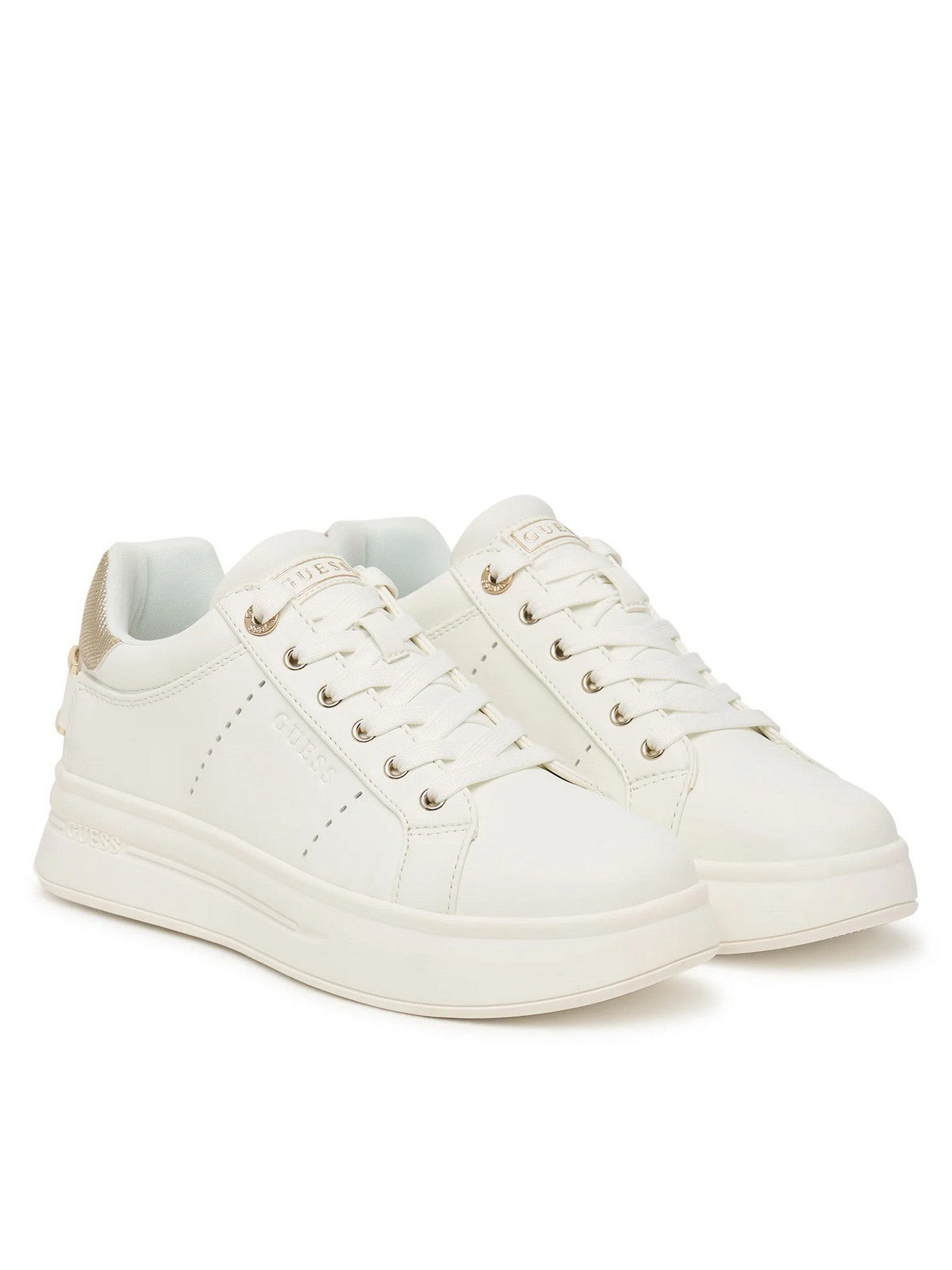 GUESS Sneaker Donna WESLI FLPWES ELE12 WHIGO WHITE GOLD