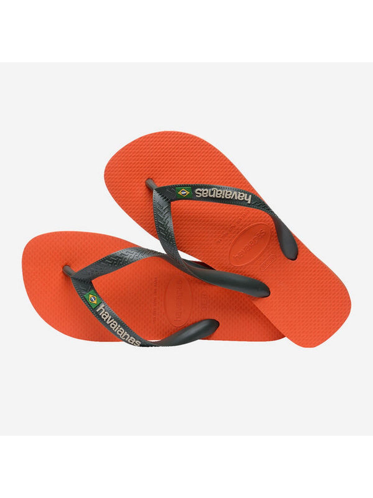 HAVAIANAS Infradito Unisex adulto Hav. Brasil logo 4110850.5568 Arancione gioboutiqueweb