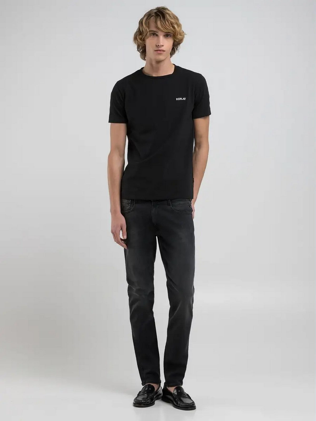 REPLAY Jeans Uomo M914000103C36 097 DARK GREY gioboutiqueweb