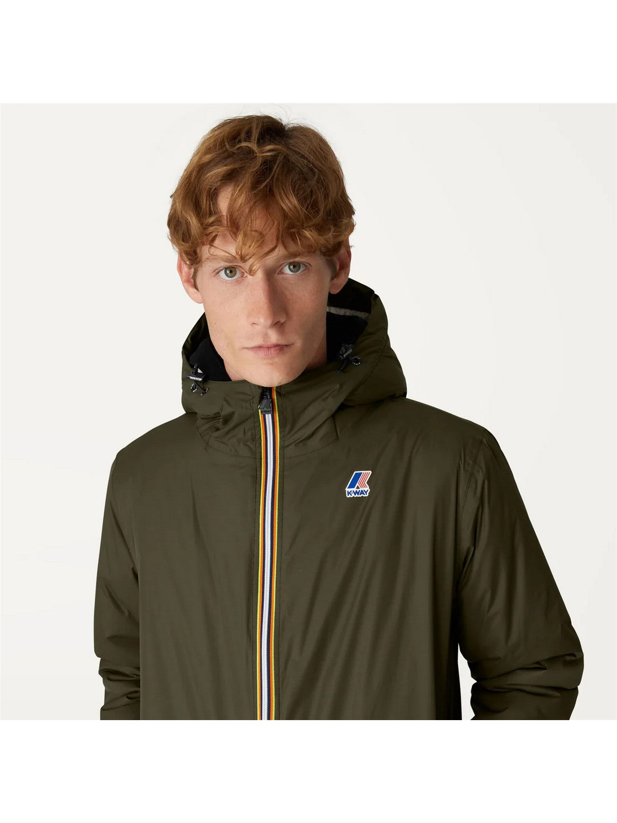 K-WAY Giubbino Uomo Le vrai 3.0 claude orsetto K3118TW WMR Verde gioboutiqueweb