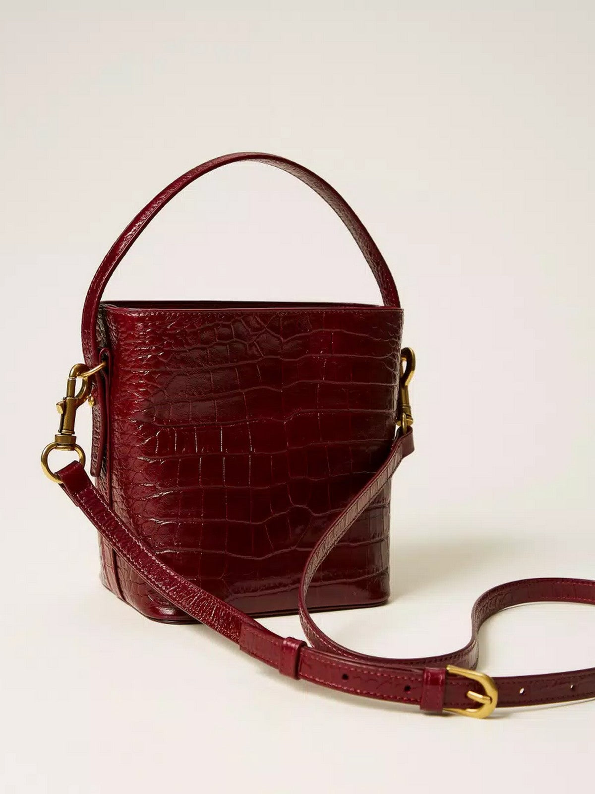 TWINSET Borsa Donna CHELSEA LEATHER 252TD8257 12882 RED BERRY