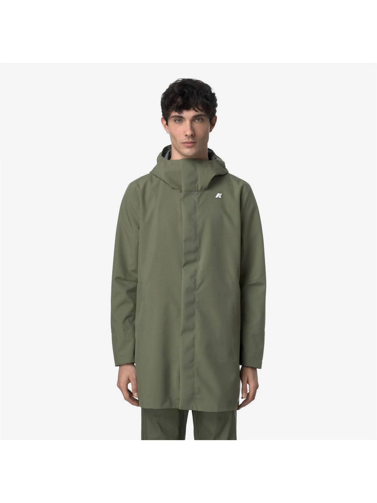 K-WAY Giubbino Uomo Tommy bonded jersey K5126SW V15 Green Lichen