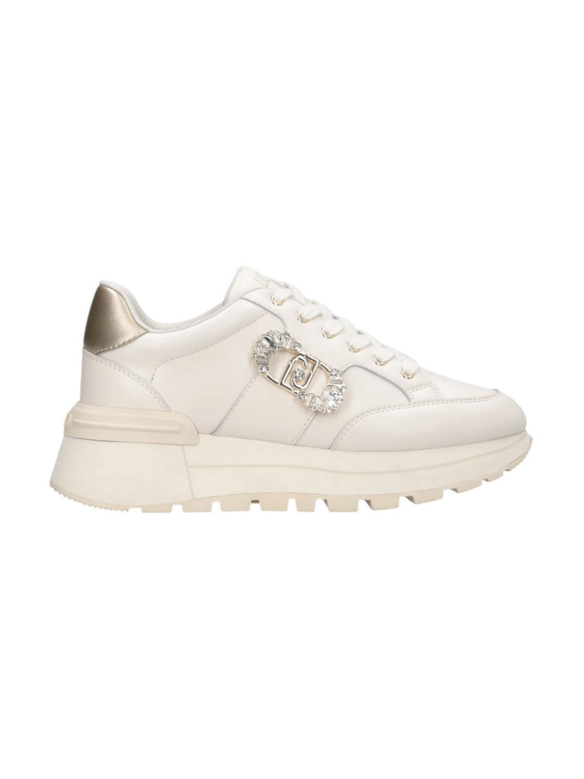 LIU JO Sneaker Donna AMAZING 41 BF5043PX026 S1874 METALLI MILK/LIGHT GOLD