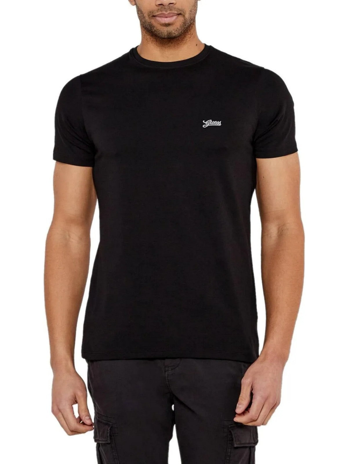 GUESS T-shirt Uomo SS CN BASIC PIMA TEE M4GI70 KC9X0 JBLK Jet Black A996