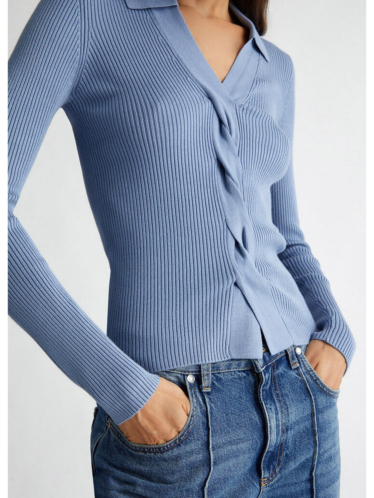 LIU JO WHITE Maglia Donna WF4016MS49I 74021 Blu gioboutiqueweb