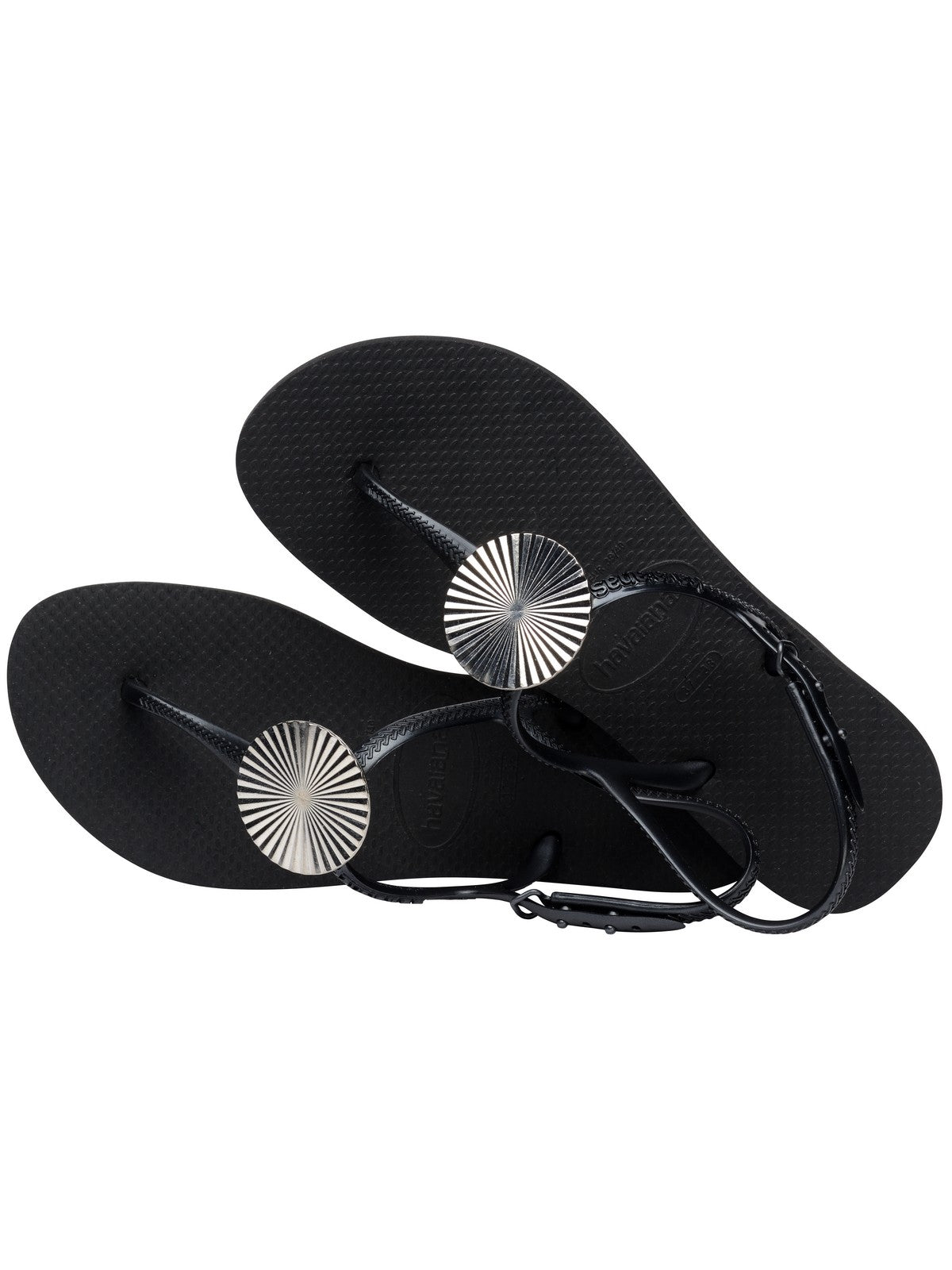 HAVAIANAS Infradito Donna Hav. Twist Metal 4148924.0090 Nero gioboutiqueweb