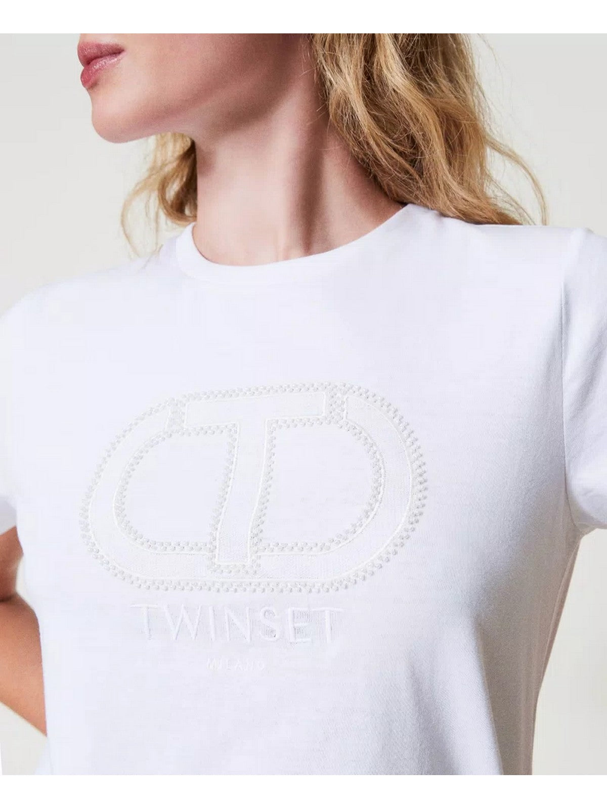 TWINSET T-Shirt e Polo Donna 242TT2460 00001 Bianco gioboutiqueweb