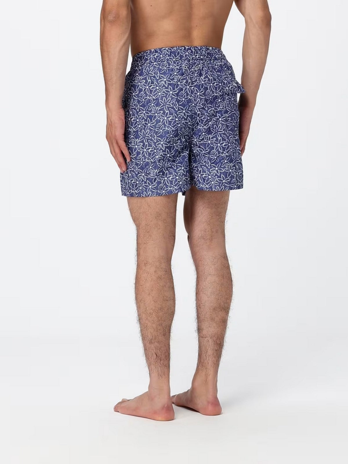 KITON Costume da bagno Uomo UCOM010K0743H84002 BLU/BIANCO