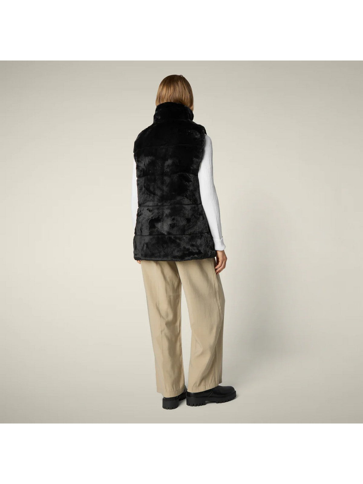 SAVE THE DUCK Gilet Donna NIVES D82493W FURY21 10000 BLACK