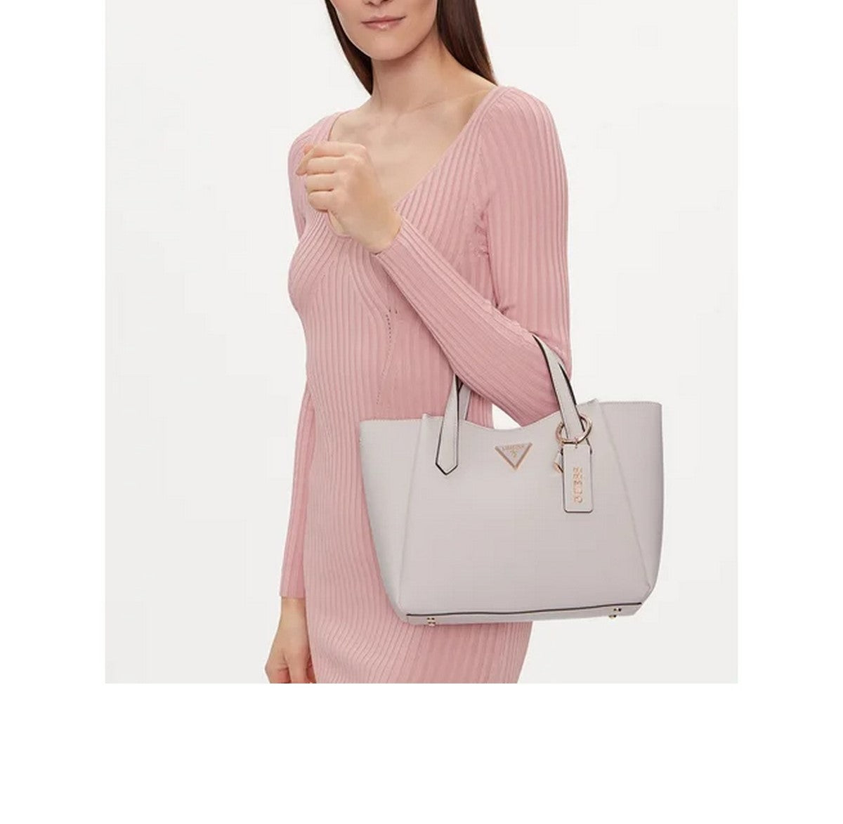 GUESS Borsa Donna Gianessa Elite Tote HWVG93 09060 DOV Bianco gioboutiqueweb