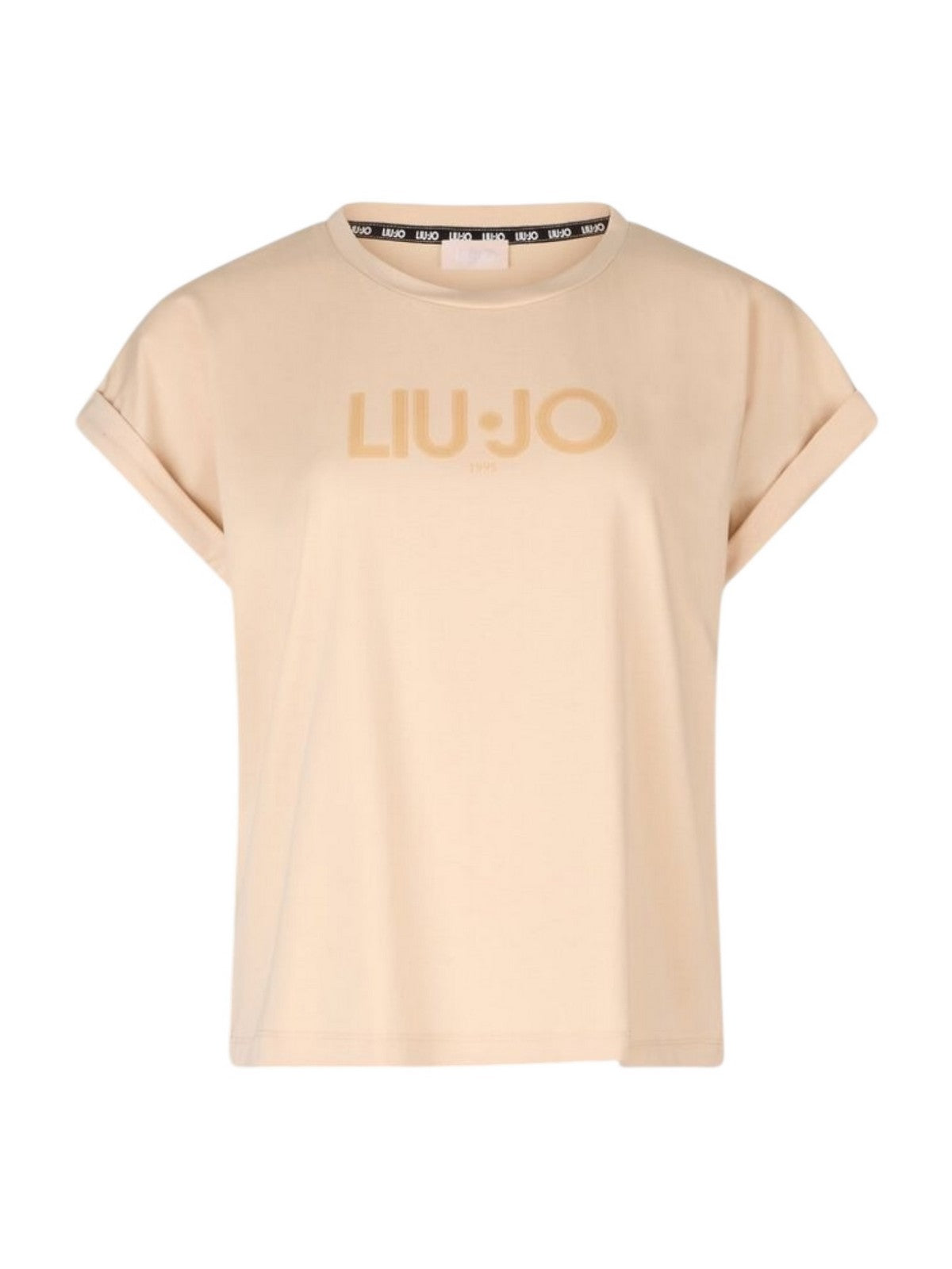 LIU JO SPORT T-shirt Donna TA5181JS003 M9181 Natural beige LiuJo gioboutiqueweb