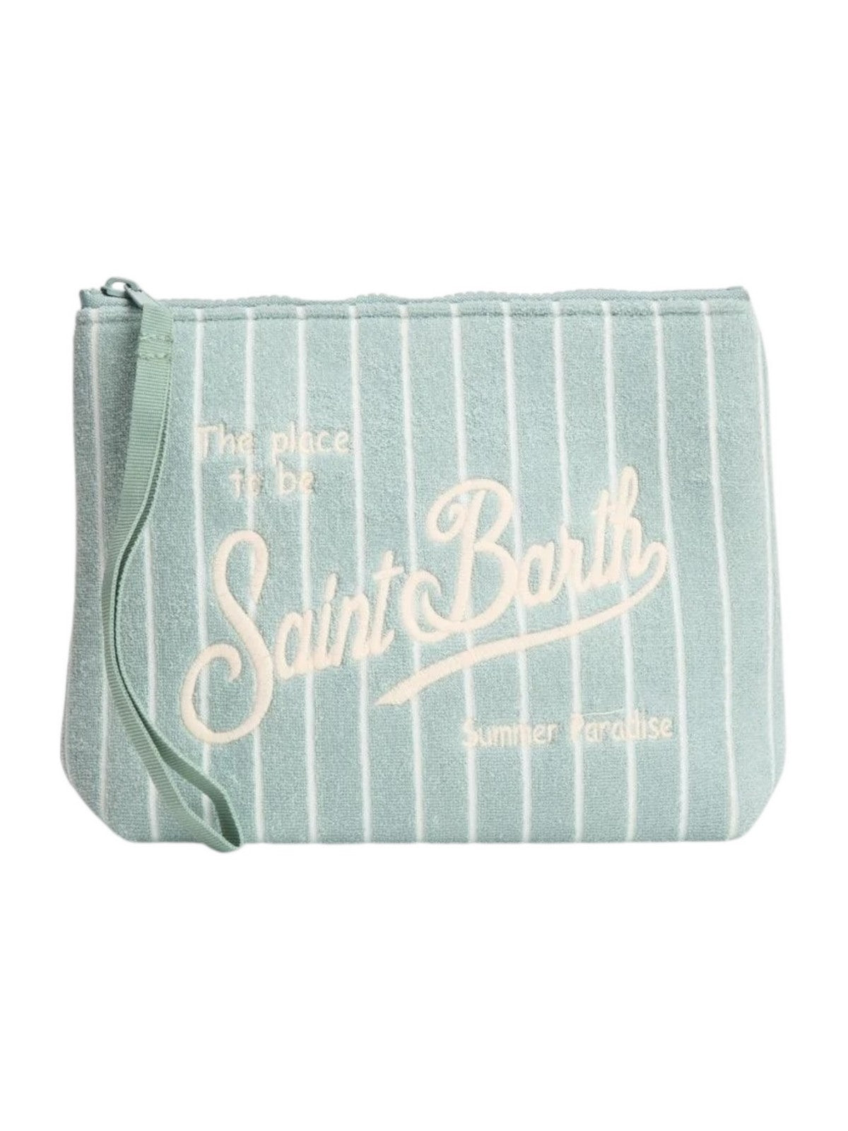 MC2 SAINT BARTH Pochette Unisex adulto ALINE SPONGE 02811L TERRY EMBOSSED STRIPES TINY V 53 EMB