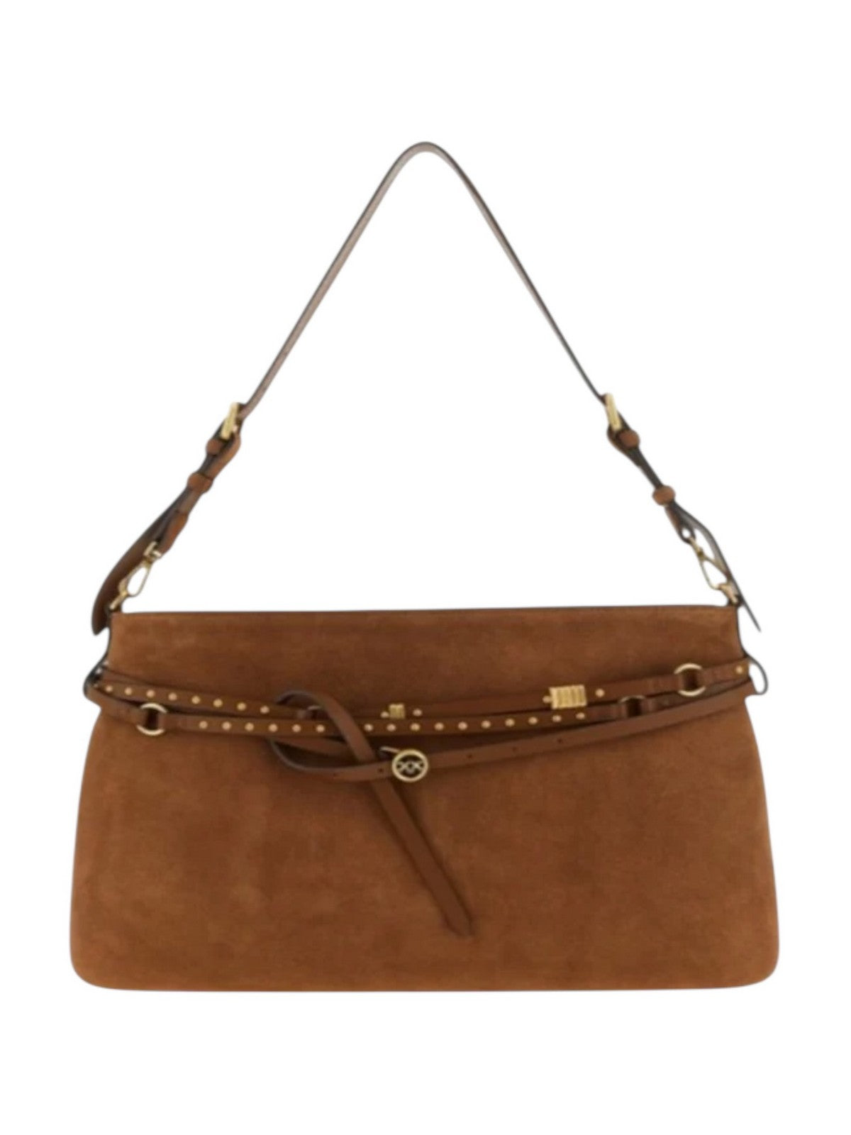 PINKO Borsa Donna BELT BAG BIG SUEDE 105903-A0F6 L17Q MARRONE - LEONE-ANTIQUE GOLD