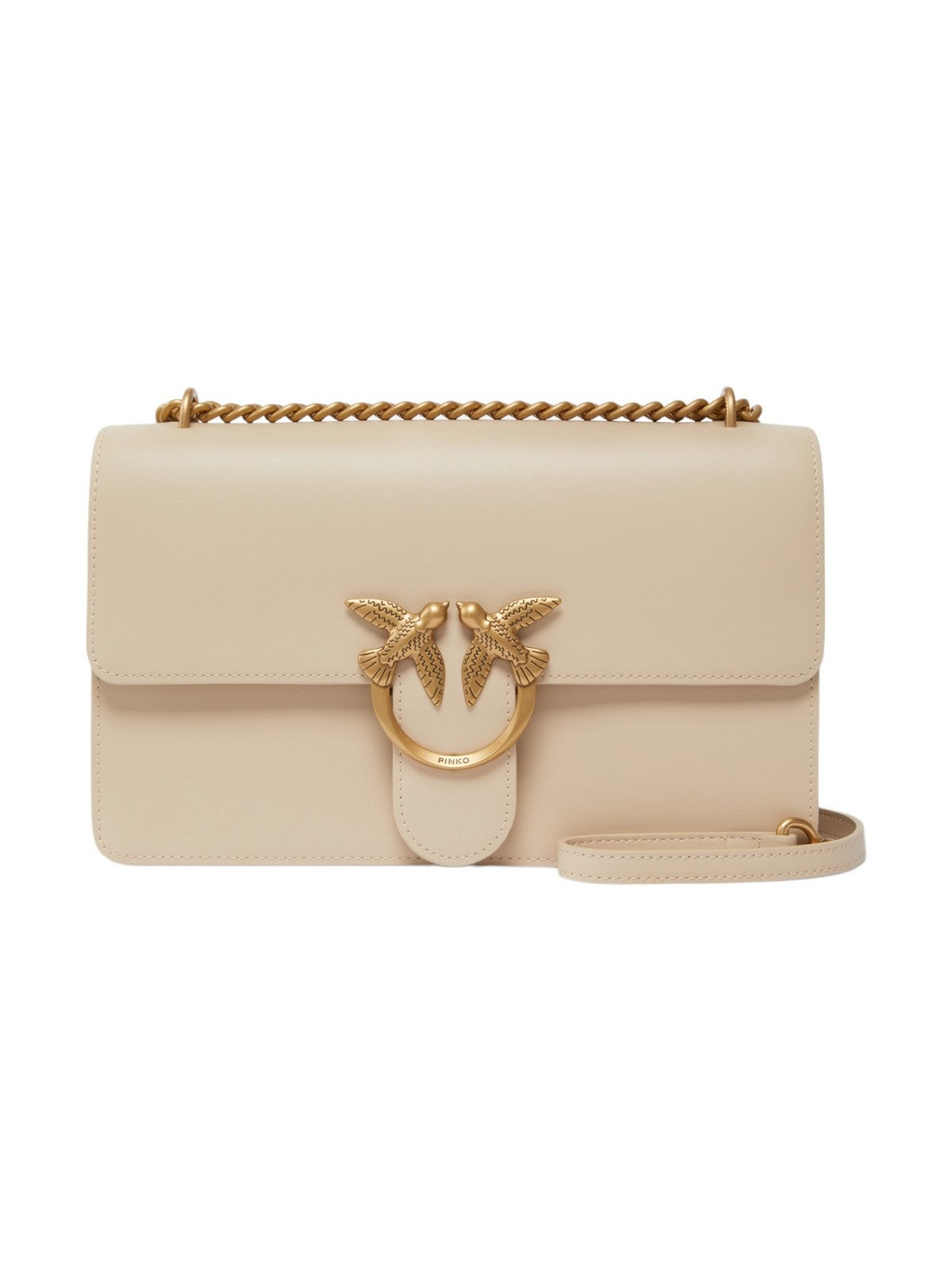 PINKO Borsa Donna Love One Classic Dc Vitello Se 100941-A0F1 C50Q Beige gioboutiqueweb