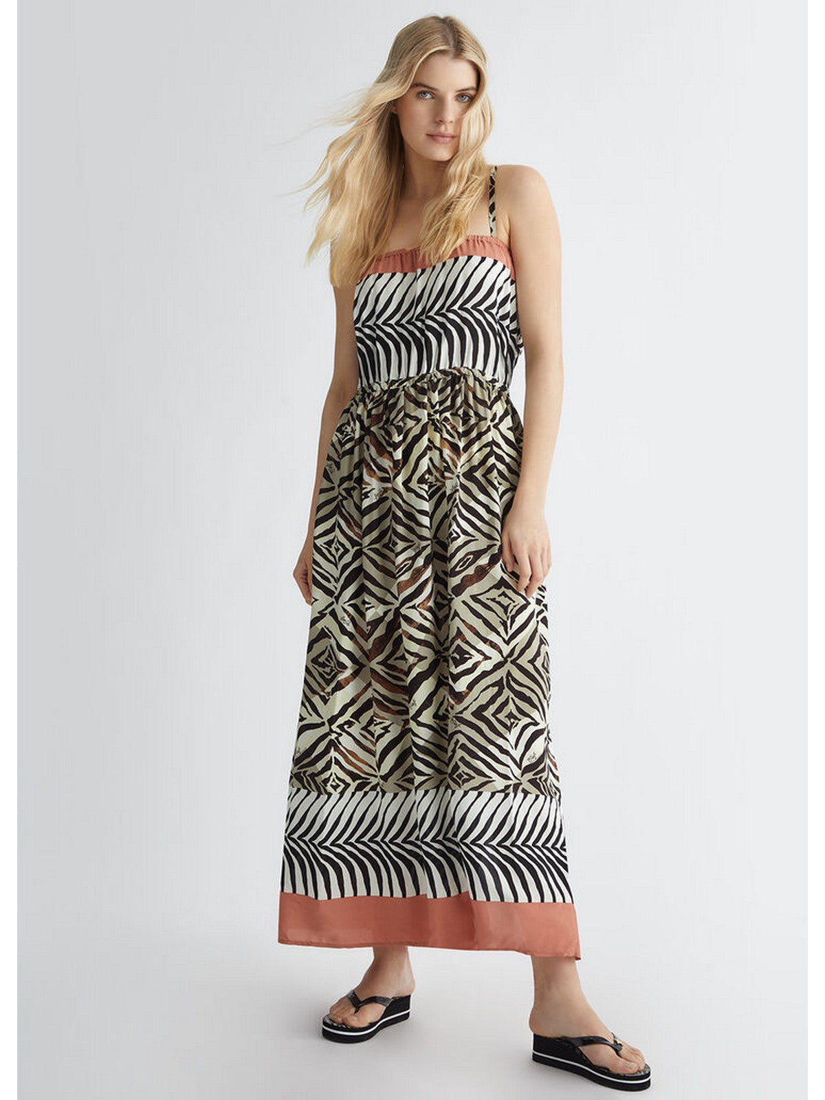 LIU Jo Beachwear Woman Dress V4169TS056 N9076 Brown