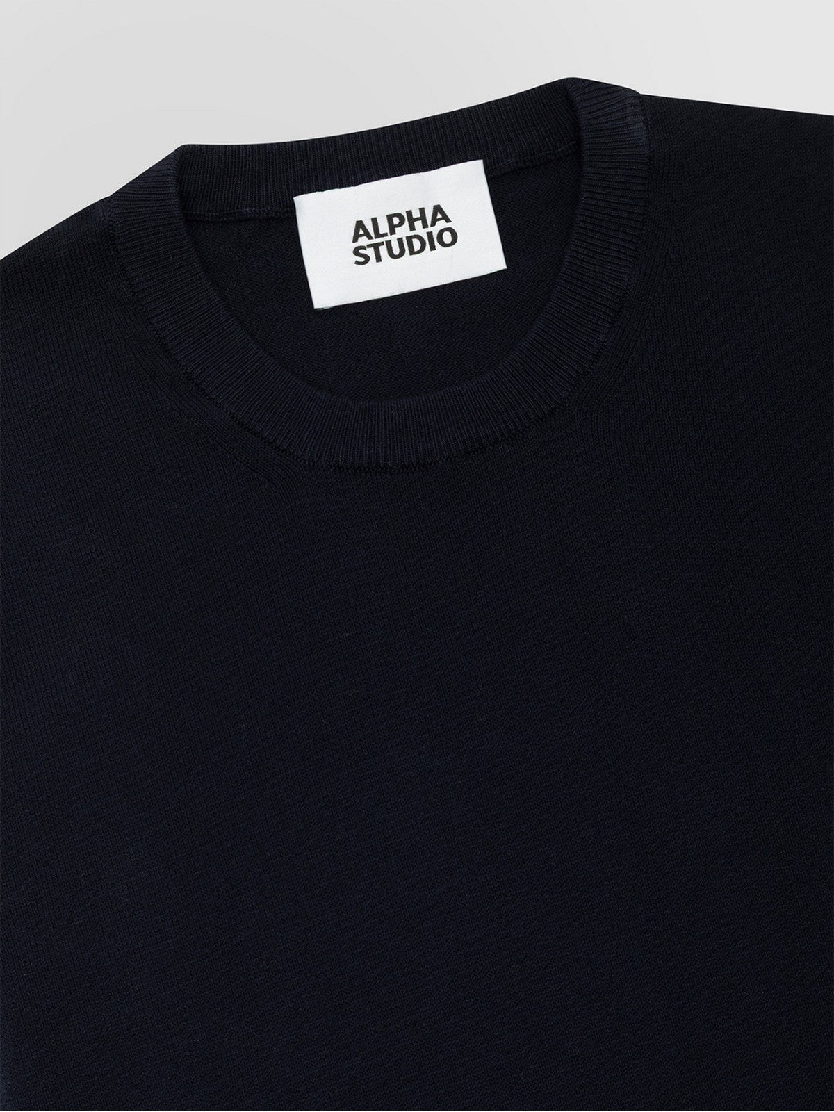 ALPHA STUDIO T-shirt Uomo AU-5040C 1001 BLU NOTTE