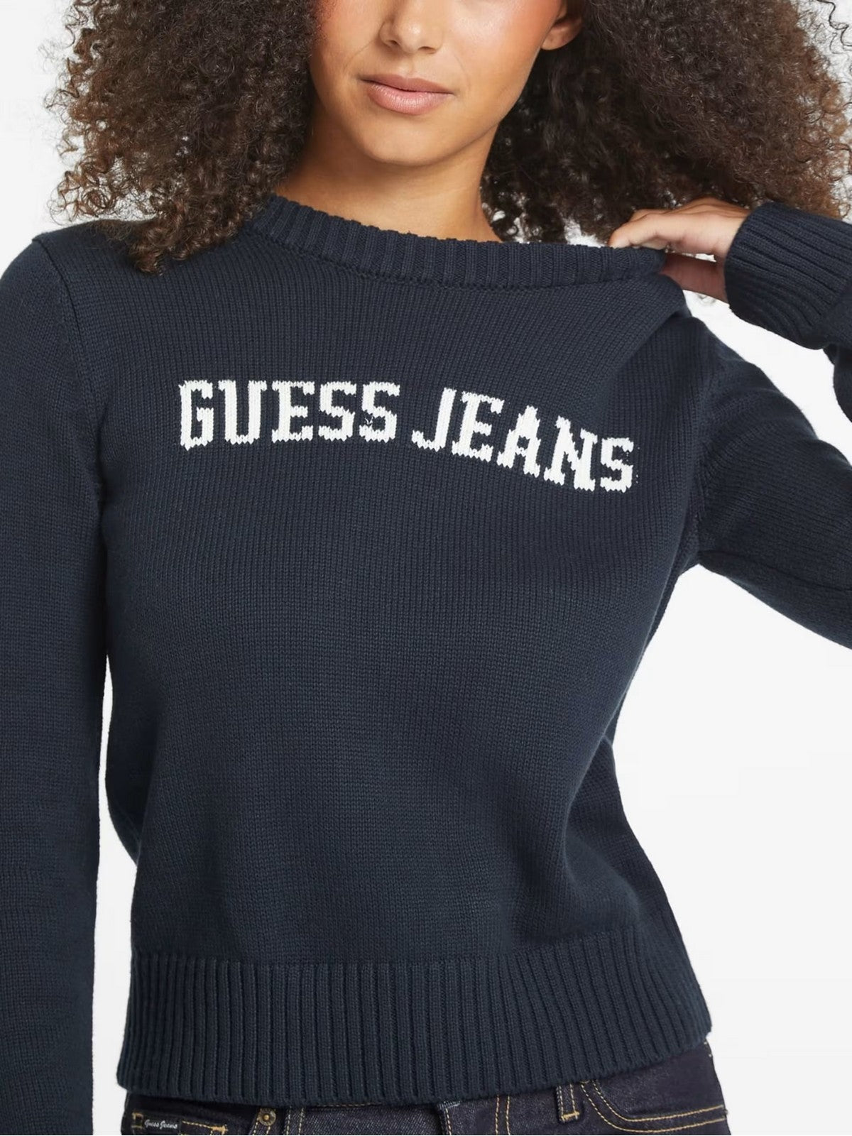 GUESS Maglione Donna GJ LS CN GUESS J INTARSIA SWTR W4BR10 Z3HM1 A71W DARING OCEAN