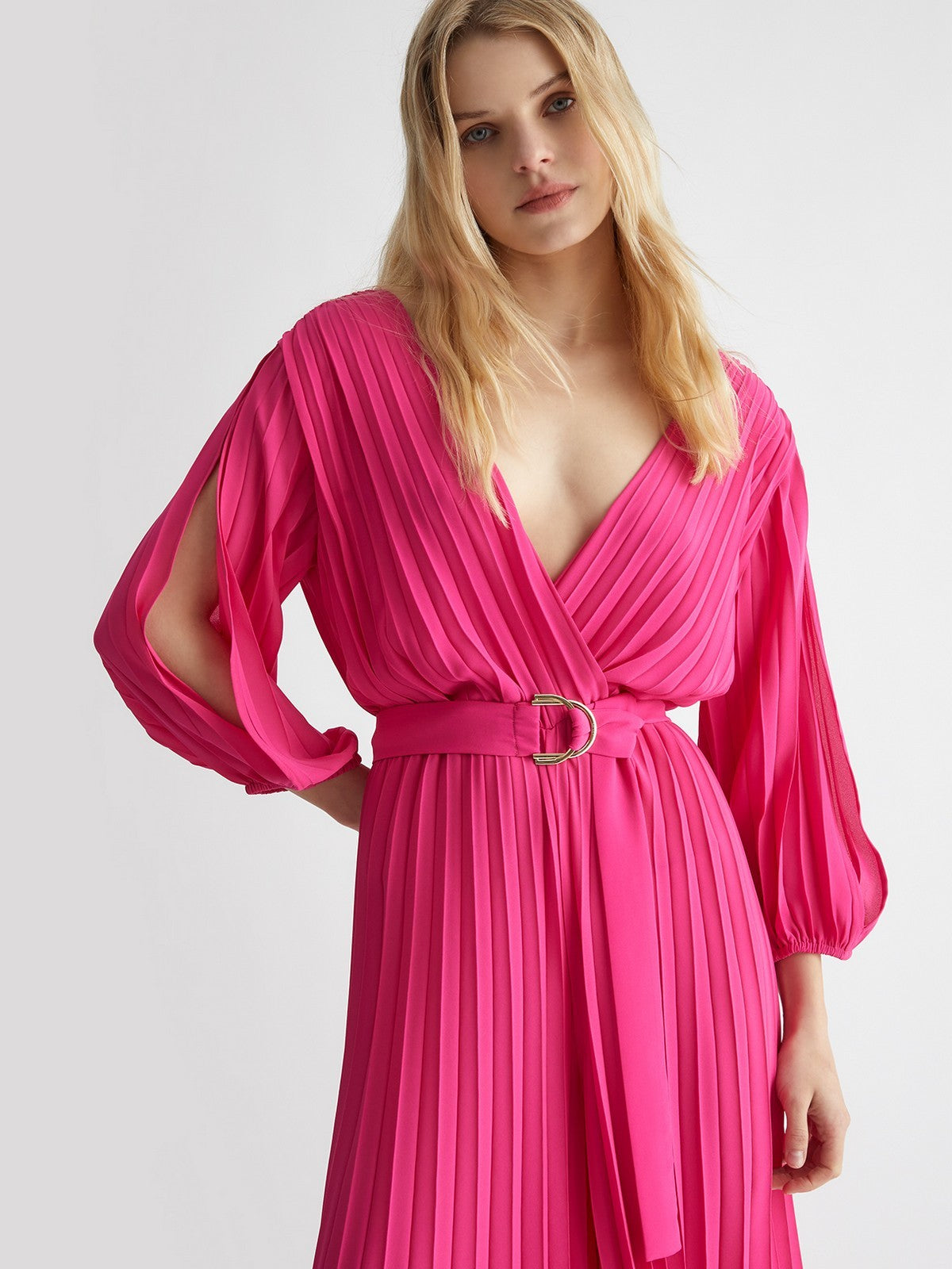 LIU Jo Black Woman Dress CA4339S055 X0544 Rosa