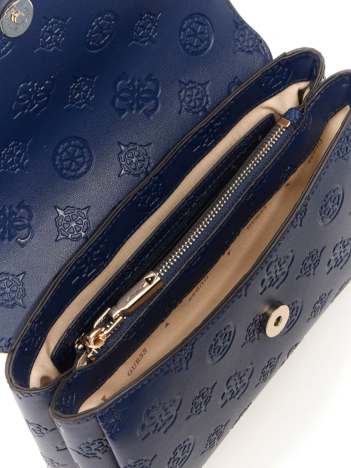 GUESS Borsa Donna TISHA TOP HANDLE FLAP HWPD77 64200 MDL MIDNIGHT LOGO