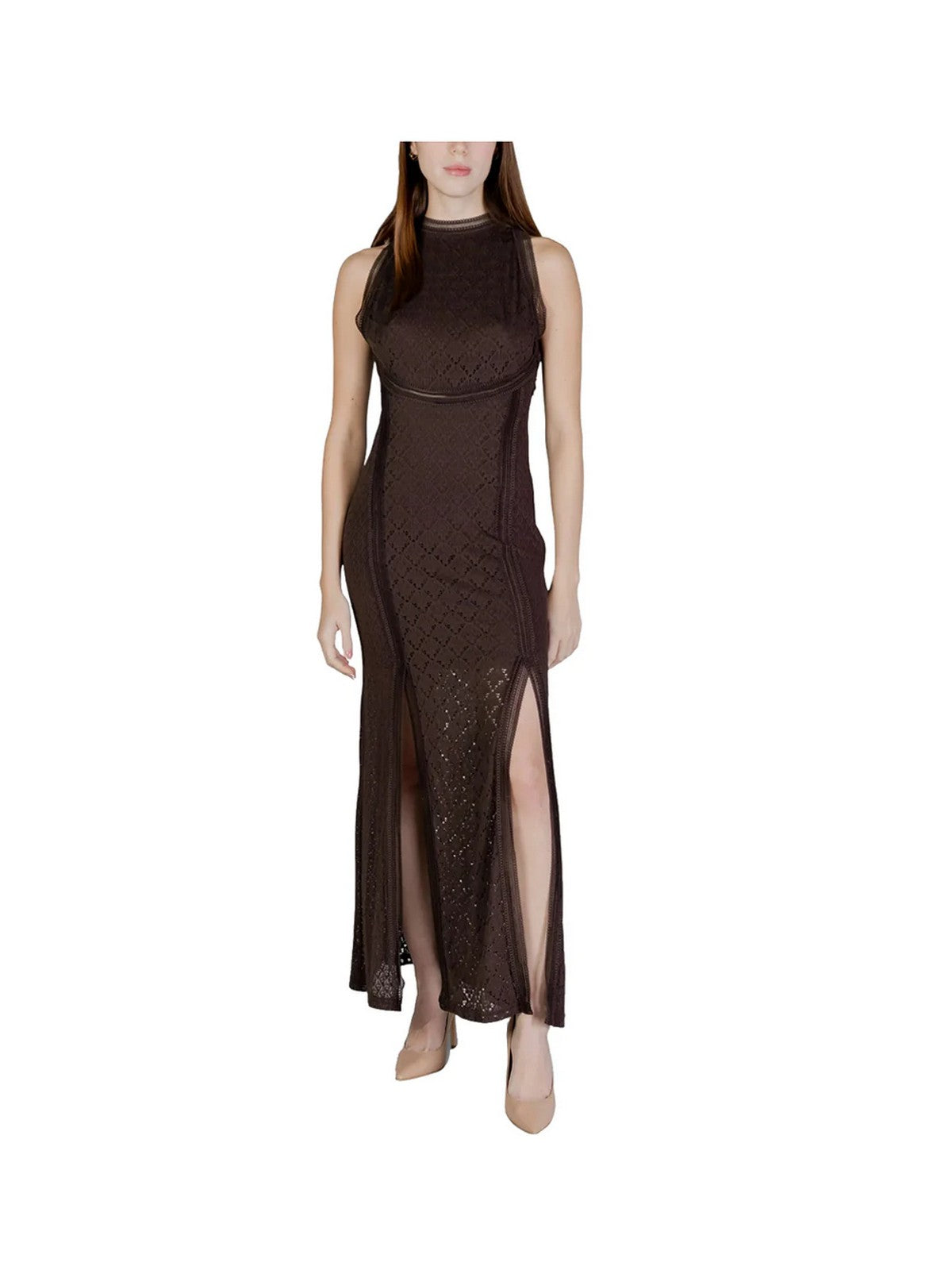 GUESS Abito Donna New Liza Dress W6GK16 K2953 JBLK Jet Black A996