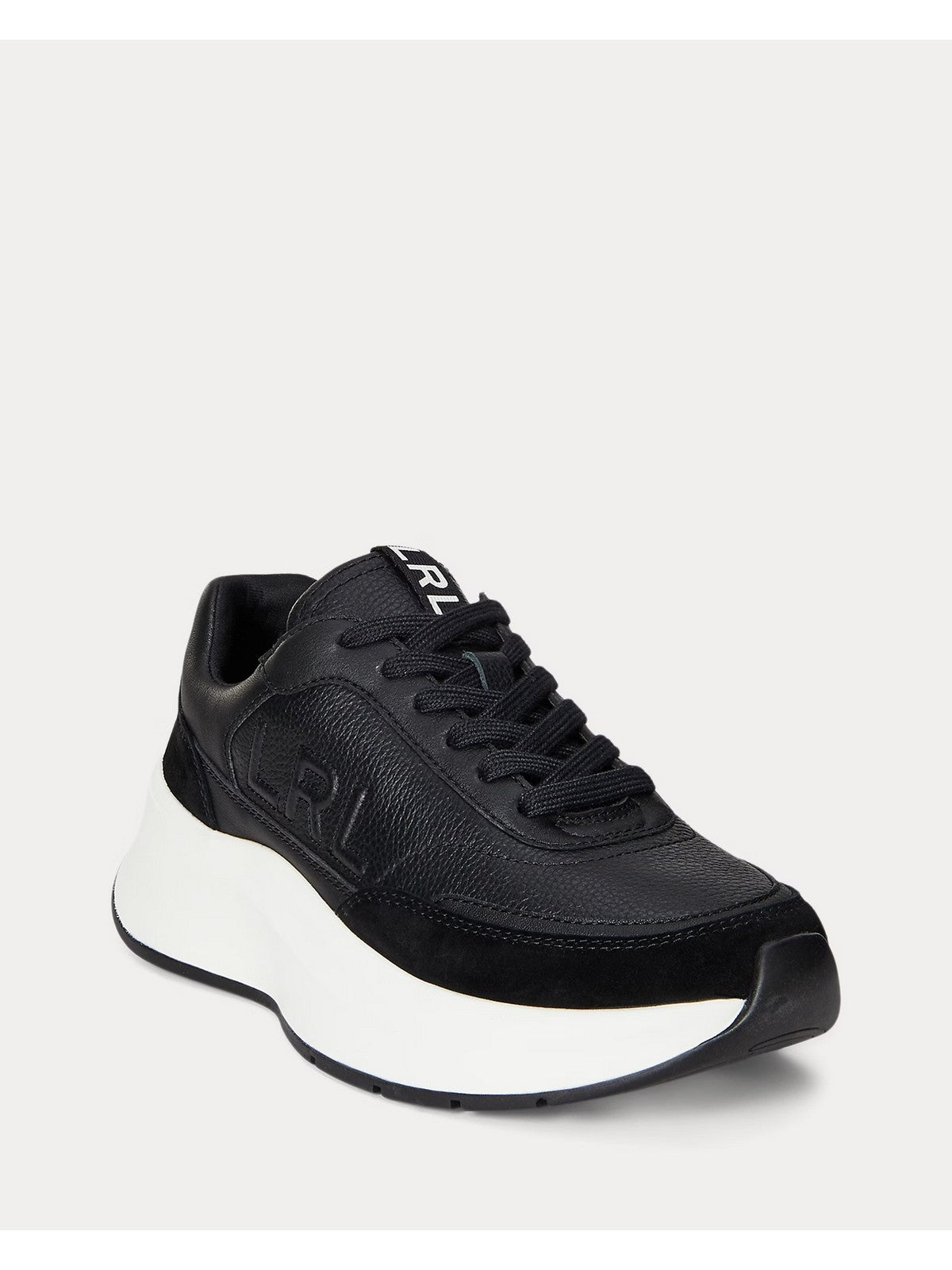 LAUREN RALPH LAUREN Sneaker Donna FRANKY-SNEAKERS-LOW TOP LACE 802974376 002 BLACK/BLACK