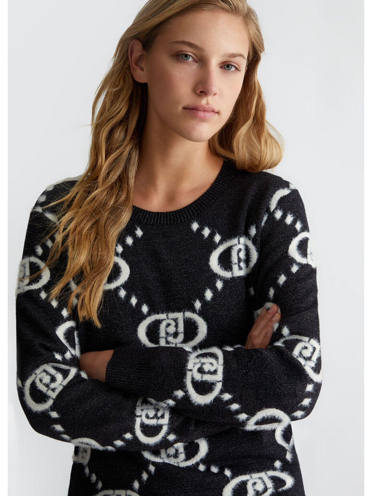 LIU JO SPORT Maglione Donna TF4230MA94O A4276 Nero gioboutiqueweb