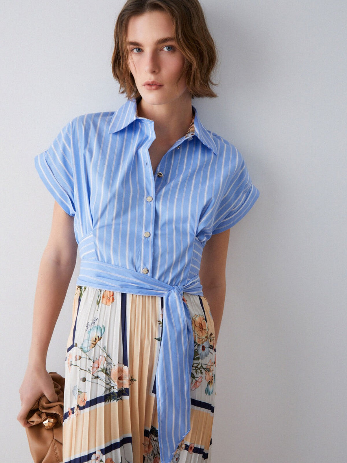 LIU JO WHITE Abito Donna WA6344T2555 P9547 Blu str/bloom.small